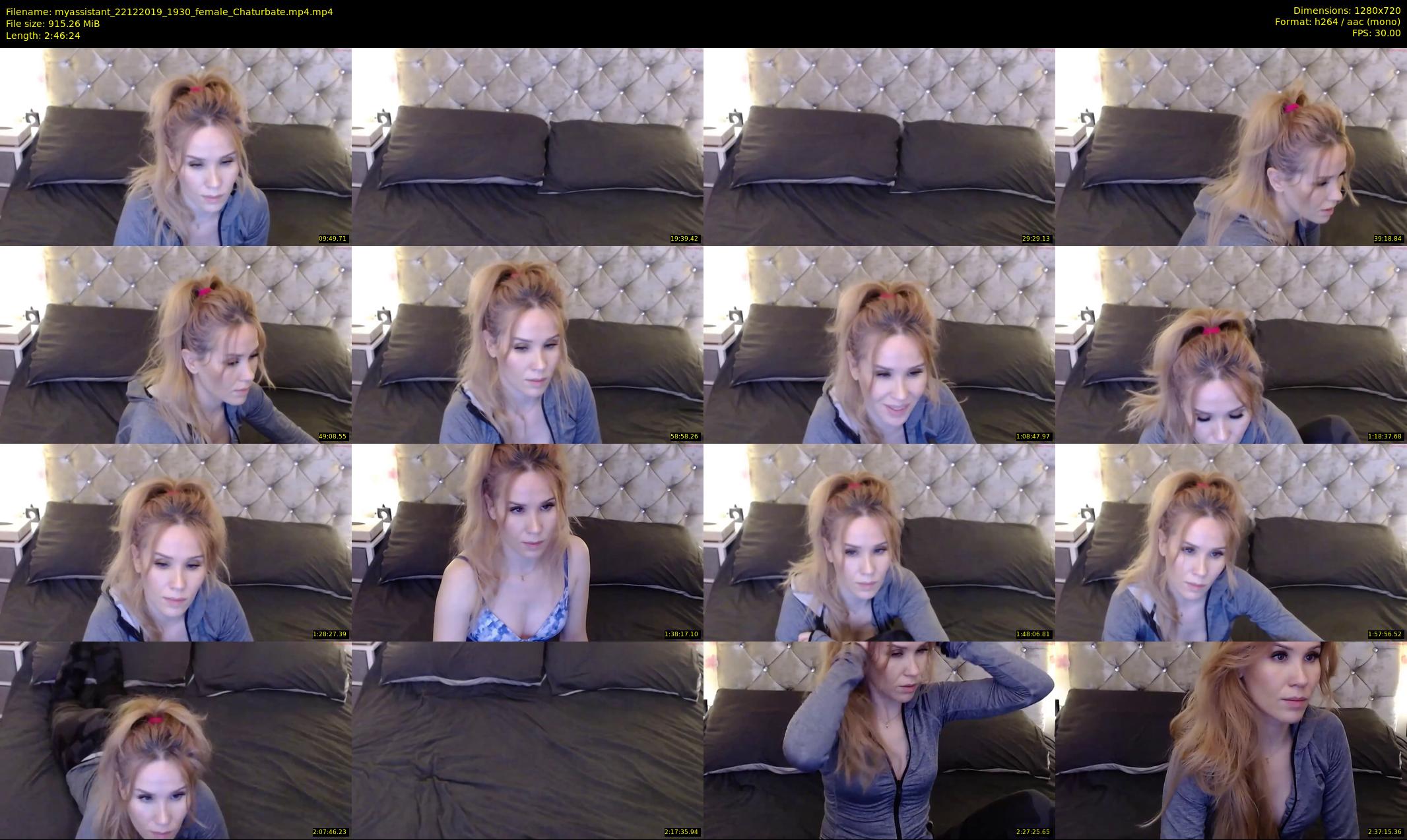 myassistant — 167 minute Chaturbate female cam show recording, 720p, Dec 22, 2019