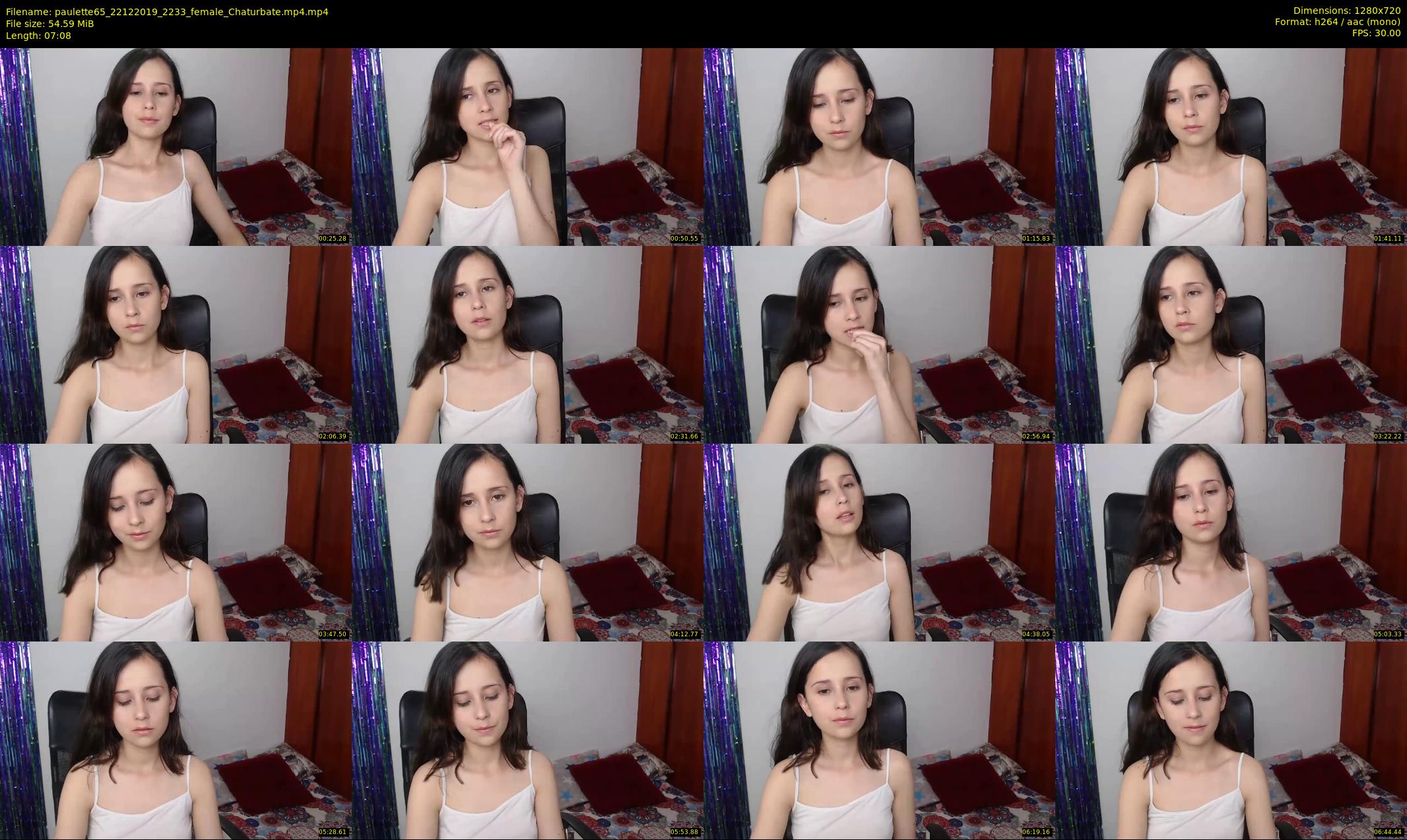paulette65 — 8 minute Chaturbate female cam show recording, 720p, Dec 22, 2019