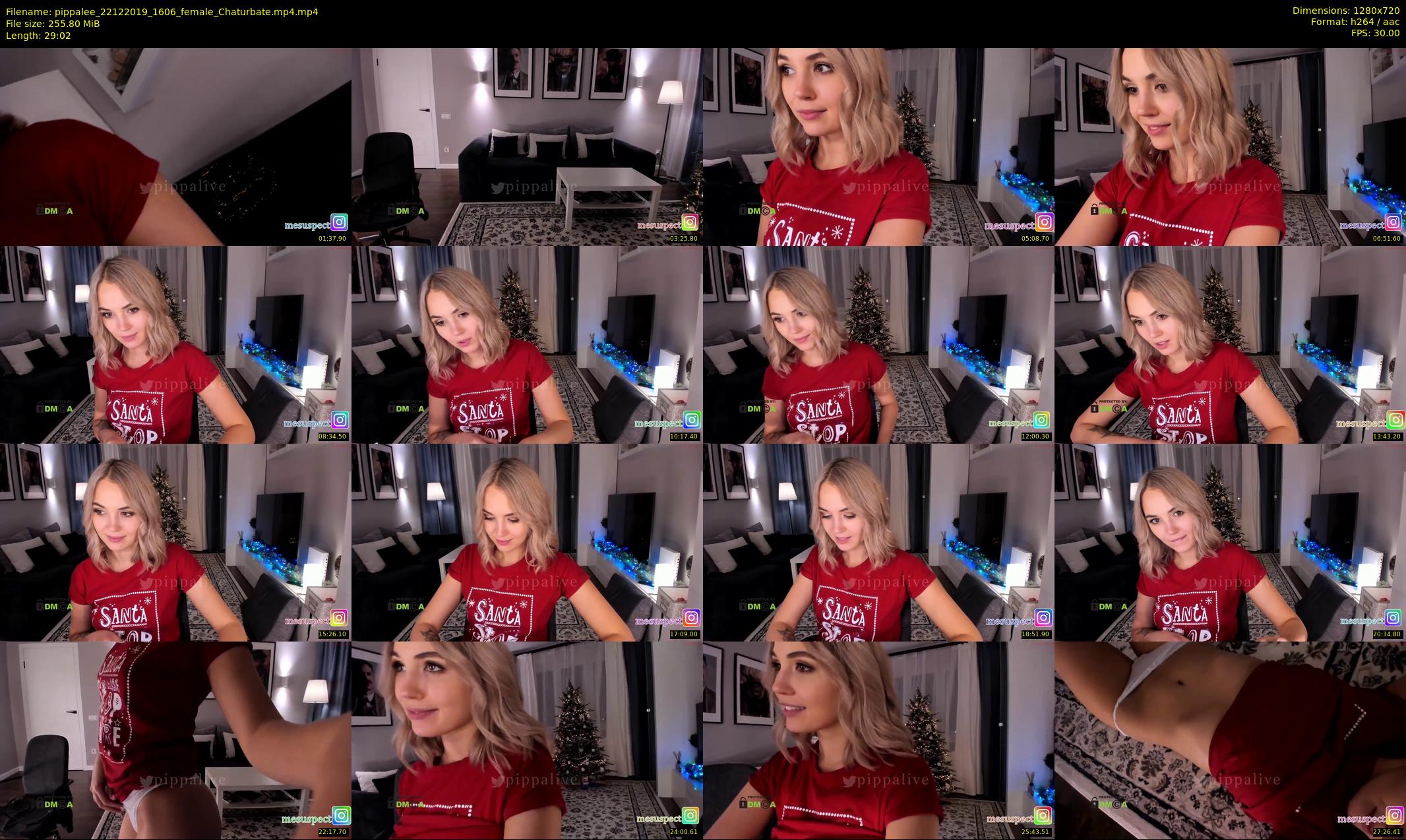 pippalee — 30 minute Chaturbate female cam show recording, 720p, Dec 22, 2019