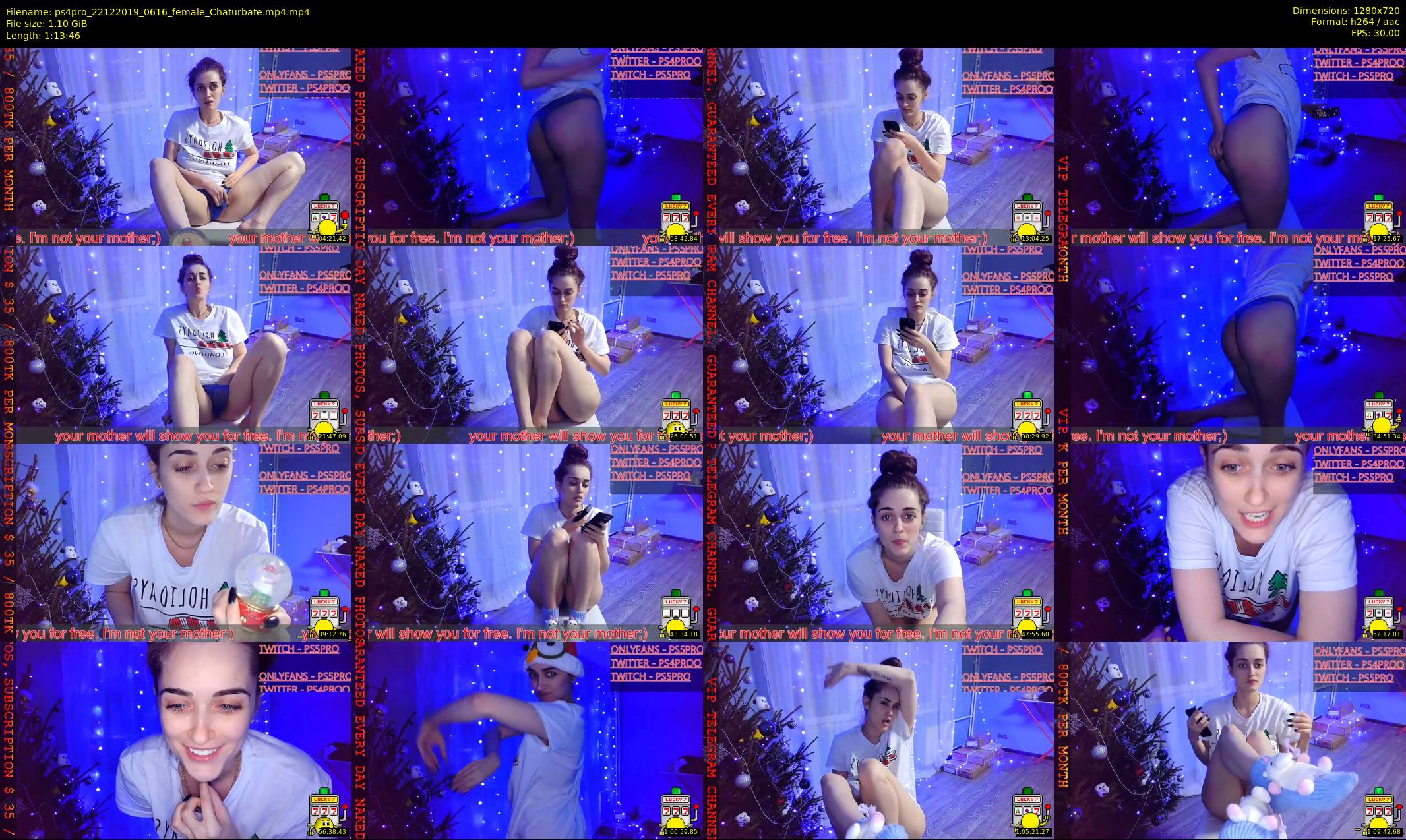 ps4pro — 74 minute Chaturbate female cam show recording, 720p, Dec 22, 2019
