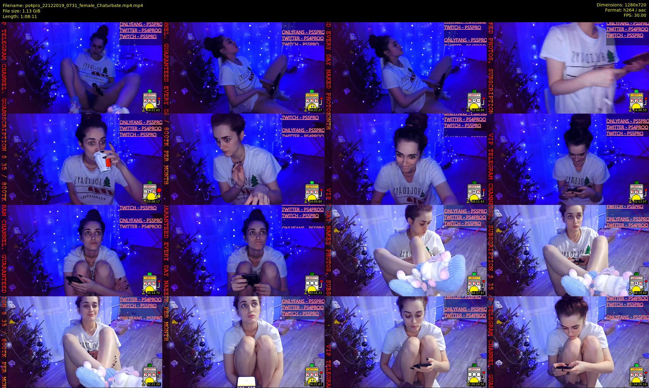 ps4pro — 69 minute Chaturbate female cam show recording, 720p, Dec 22, 2019