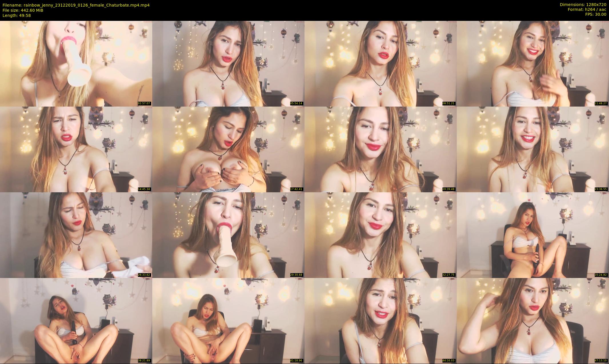 rainbow_jenny — 50 minute Chaturbate female cam show recording, 720p, Dec 23, 2019