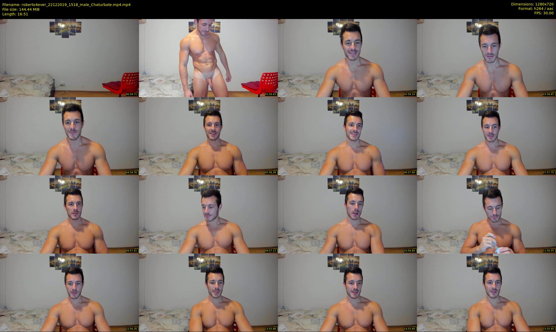 roberto4ever — 17 minute Chaturbate male cam show recording, 720p, Dec 22, 2019