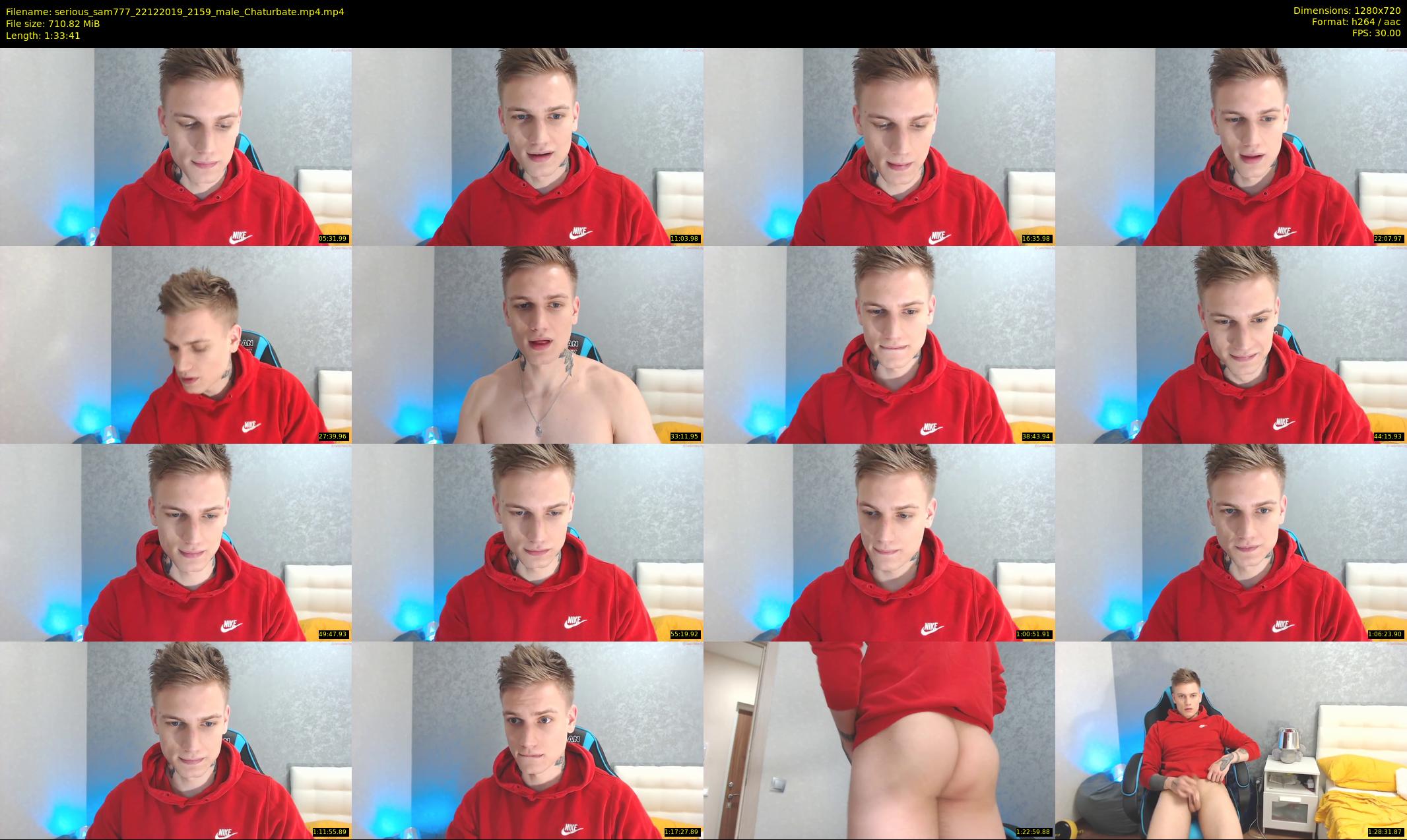serious_sam777 — 94 minute Chaturbate male cam show recording, 720p, Dec 22, 2019