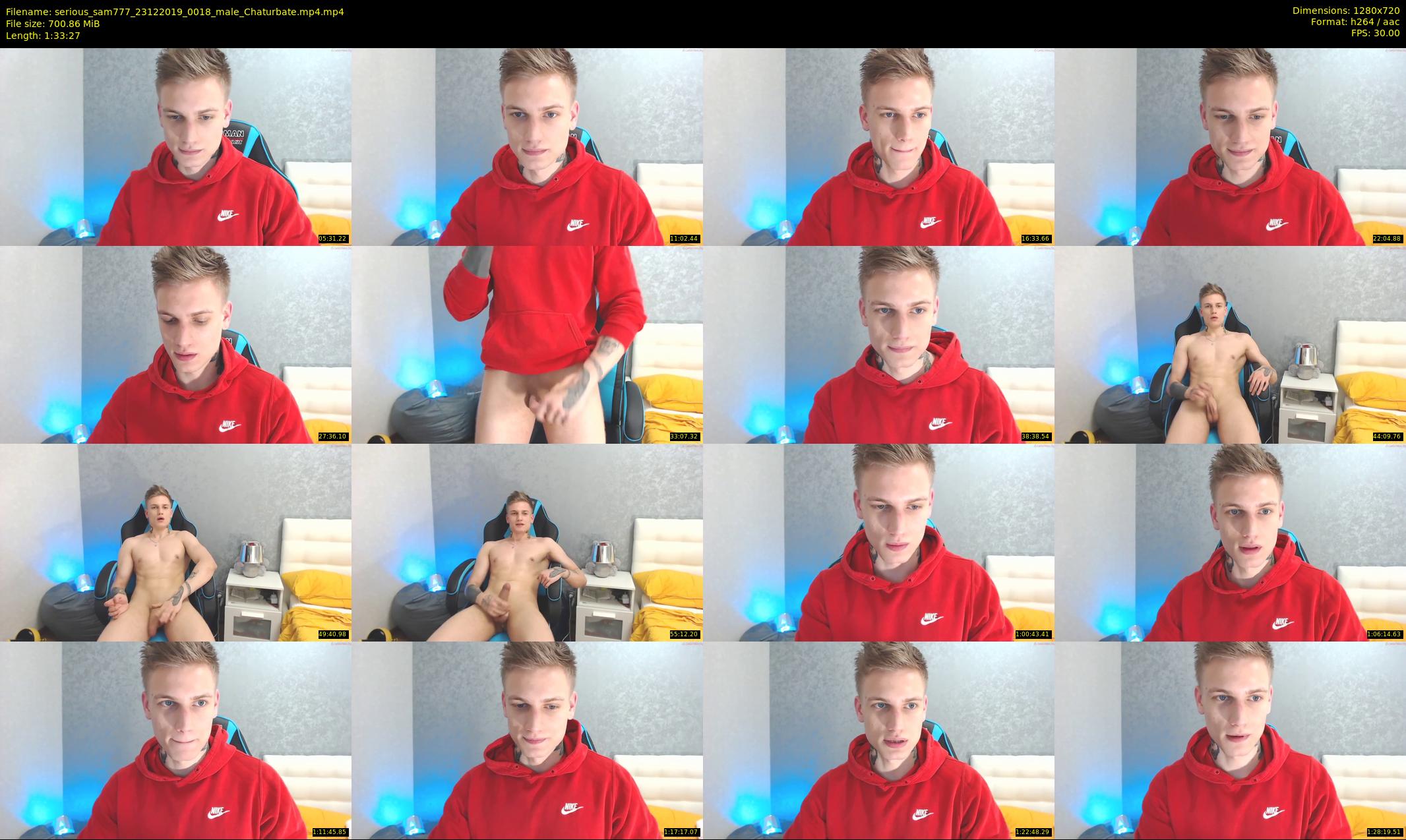 serious_sam777 — 94 minute Chaturbate male cam show recording, 720p, Dec 23, 2019