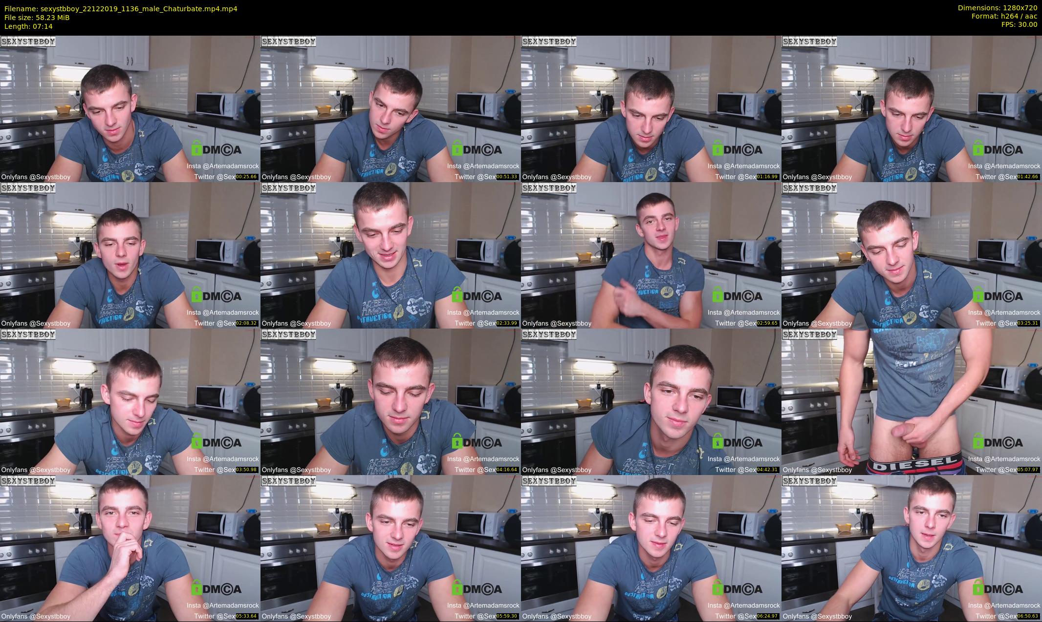 sexystbboy — 8 minute Chaturbate male cam show recording, 720p, Dec 22, 2019