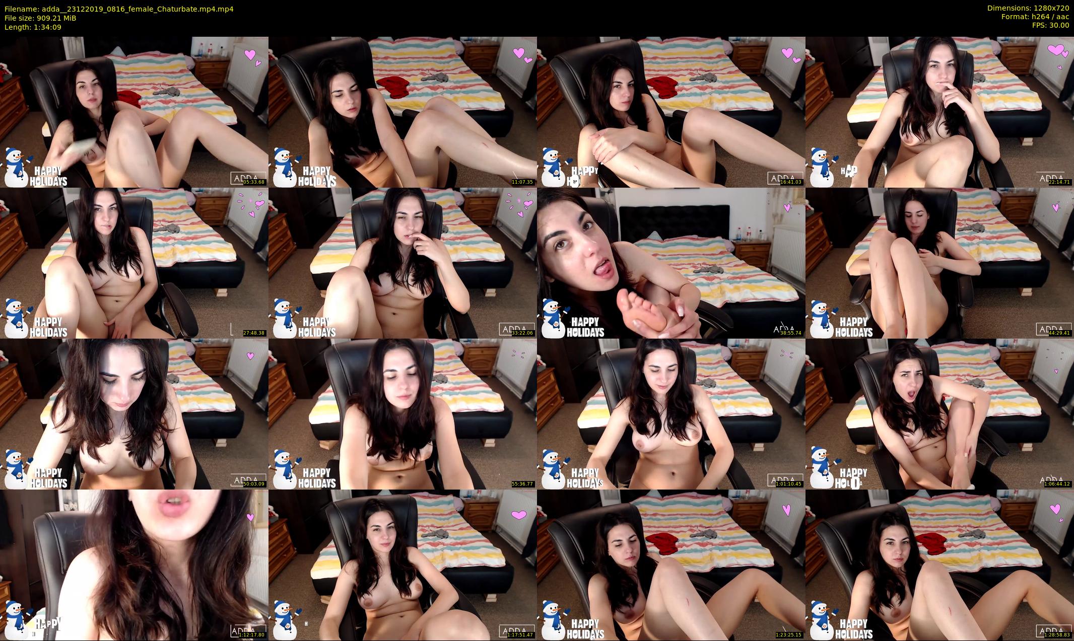 adda_ — 95 minute Chaturbate female cam show recording, 720p, Dec 23, 2019