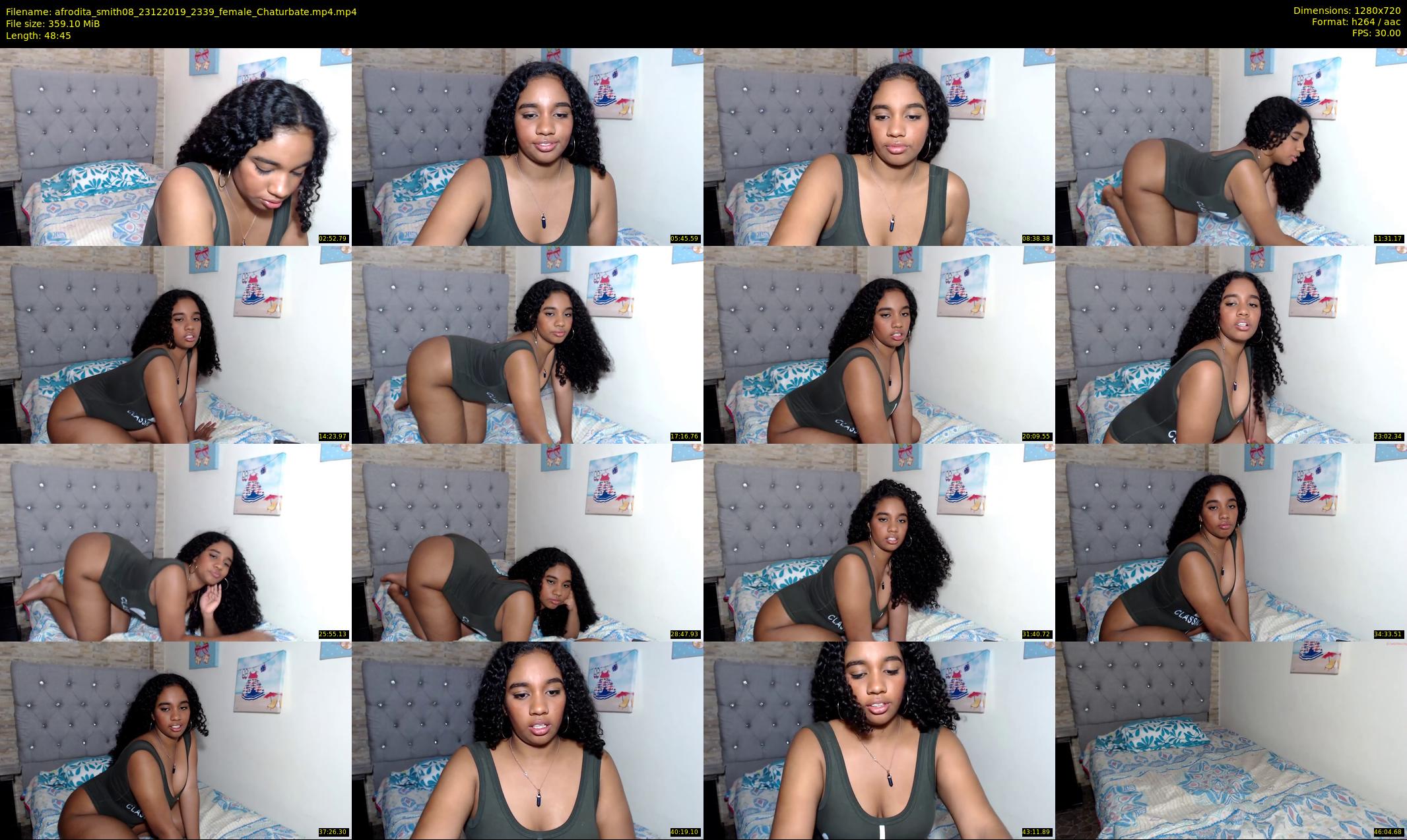 afrodita_smith08 — 49 minute Chaturbate female cam show recording, 720p, Dec 23, 2019