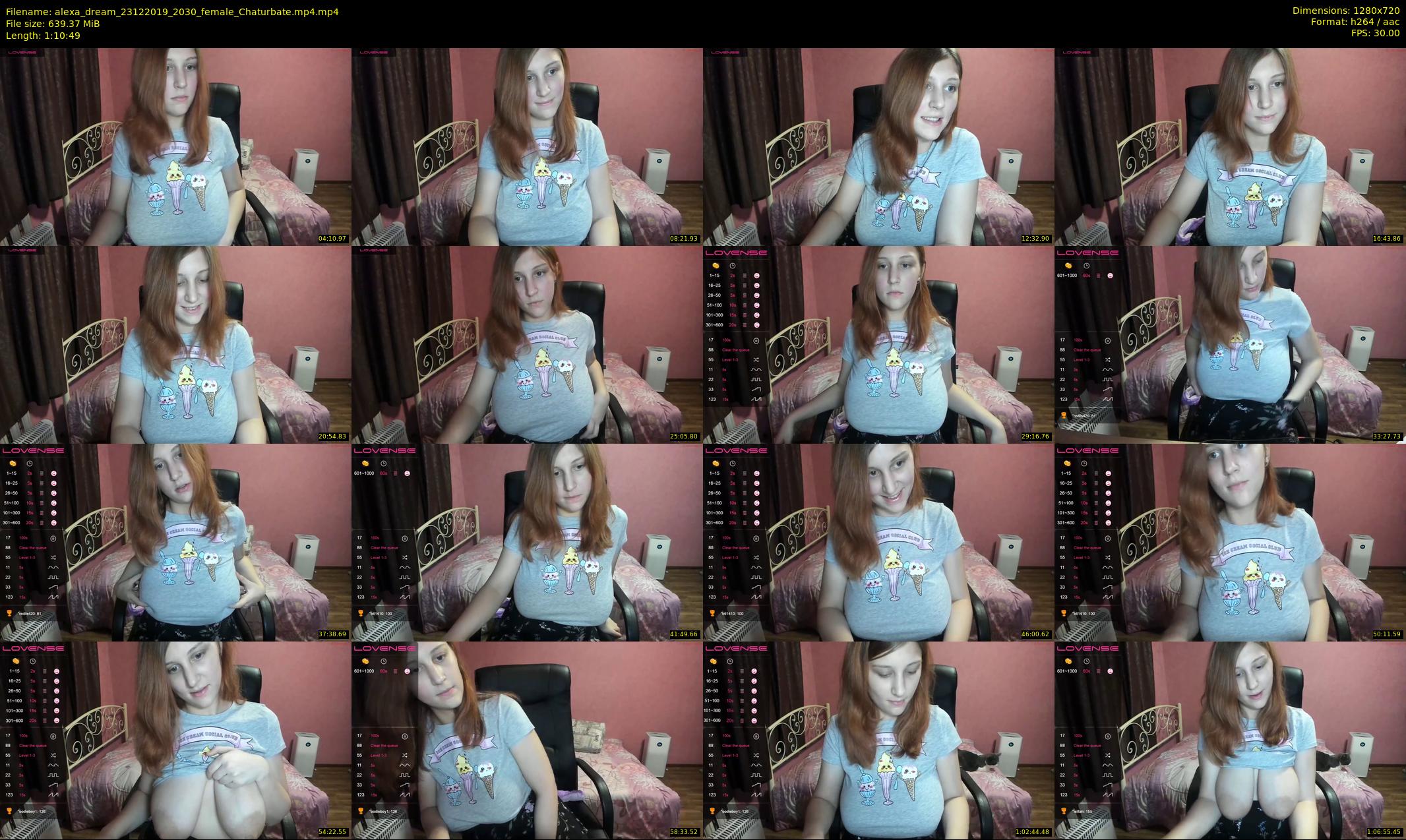 alexa_dream — 71 minute Chaturbate female cam show recording, 720p, Dec 23, 2019