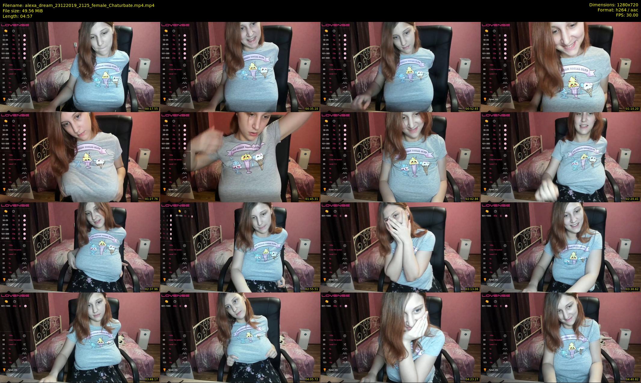 alexa_dream — 5 minute Chaturbate female cam show recording, 720p, Dec 23, 2019