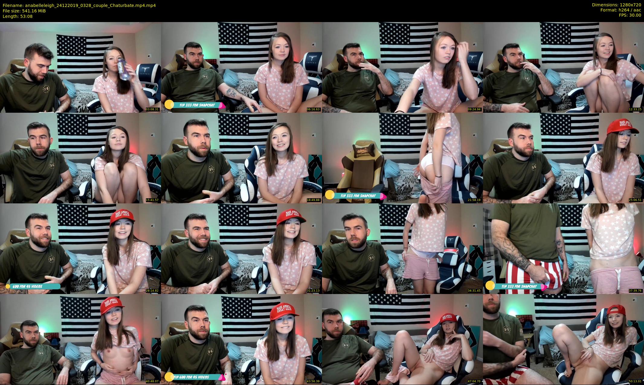 anabelleleigh — 54 minute Chaturbate female cam show recording, 720p, Dec 24, 2019