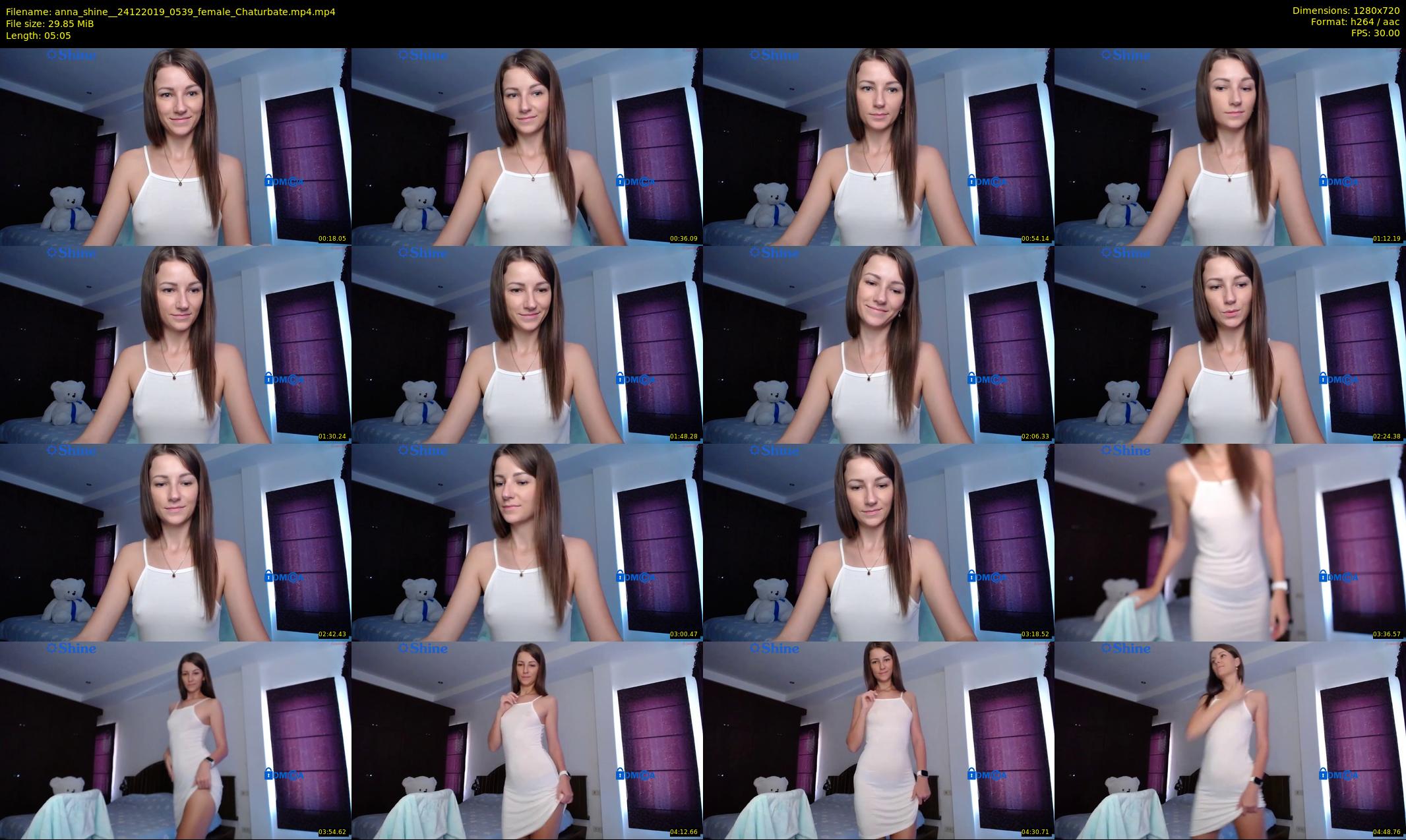 anna_shine_ — 6 minute Chaturbate female cam show recording, 720p, Dec 24, 2019