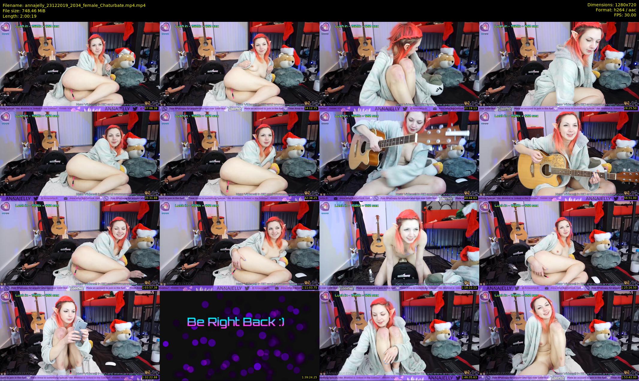annajelly — 121 minute Chaturbate couple cam show recording, 720p, Dec 23, 2019