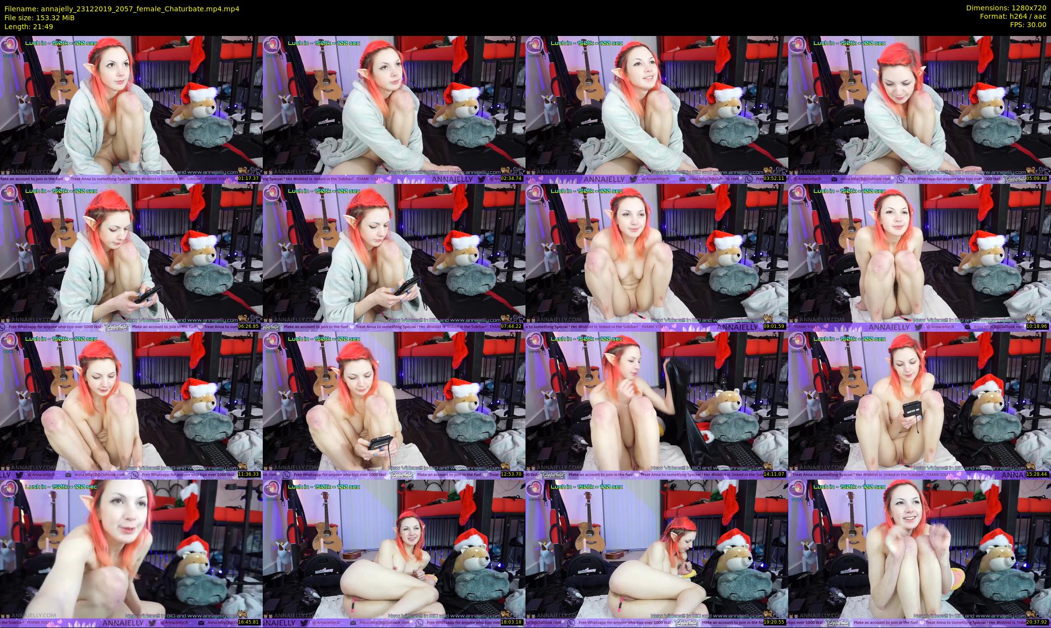 annajelly — 22 minute Chaturbate couple cam show recording, 720p, Dec 23, 2019