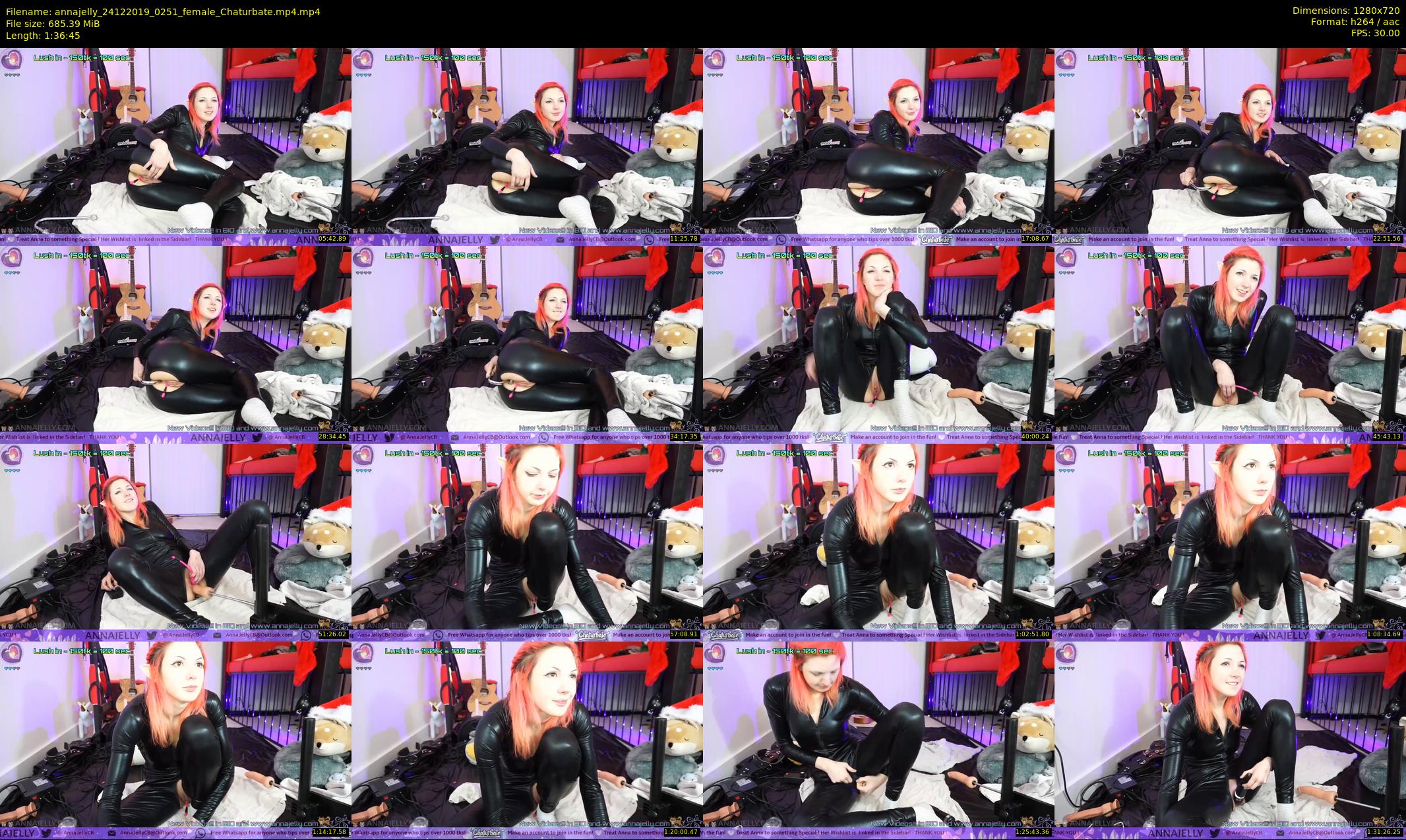 annajelly — 97 minute Chaturbate couple cam show recording, 720p, Dec 24, 2019