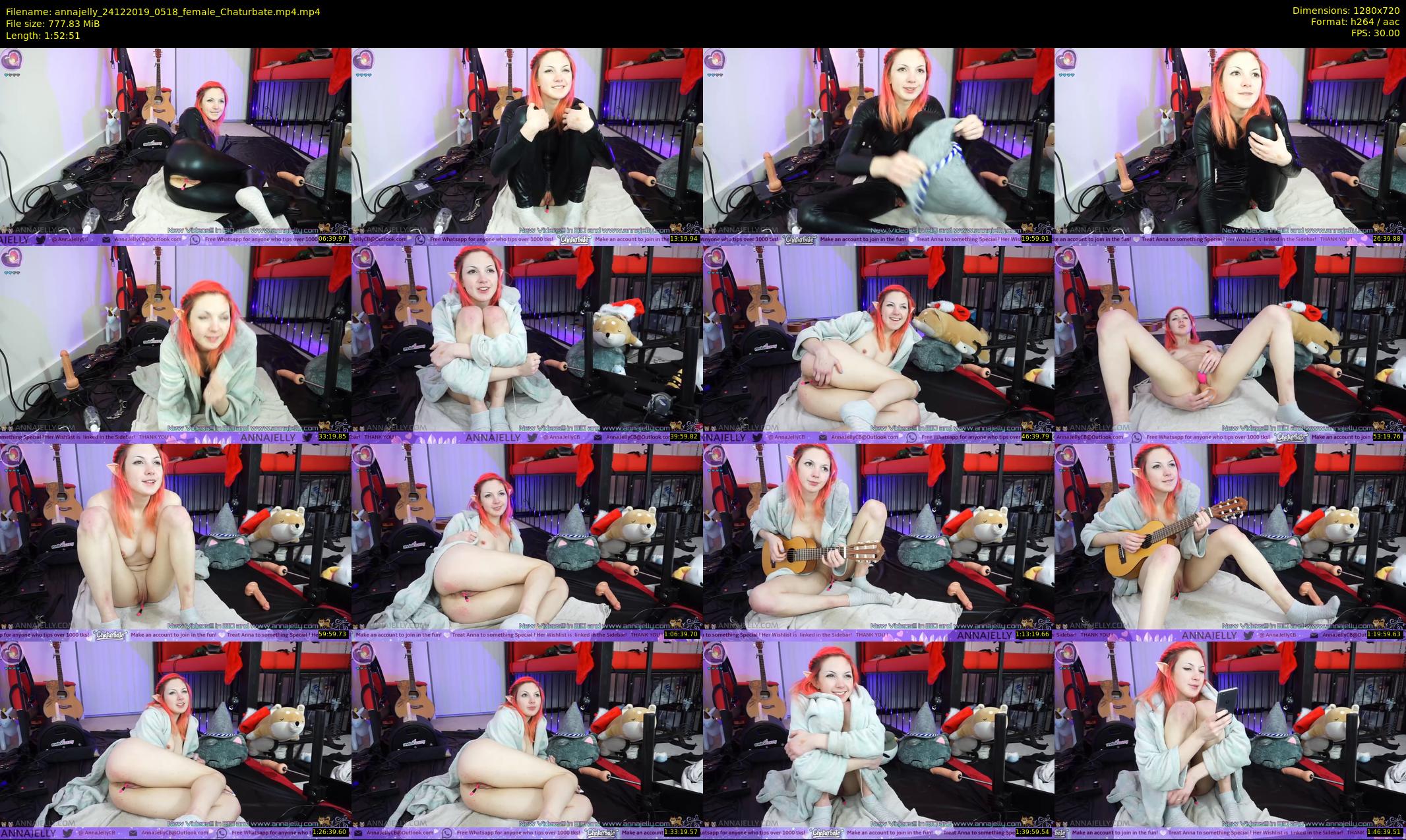 annajelly — 113 minute Chaturbate couple cam show recording, 720p, Dec 24, 2019