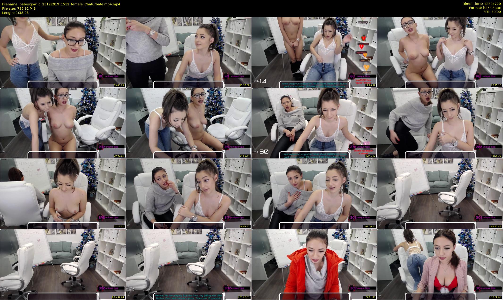 babesgowild — 99 minute Chaturbate couple cam show recording, 720p, Dec 23, 2019