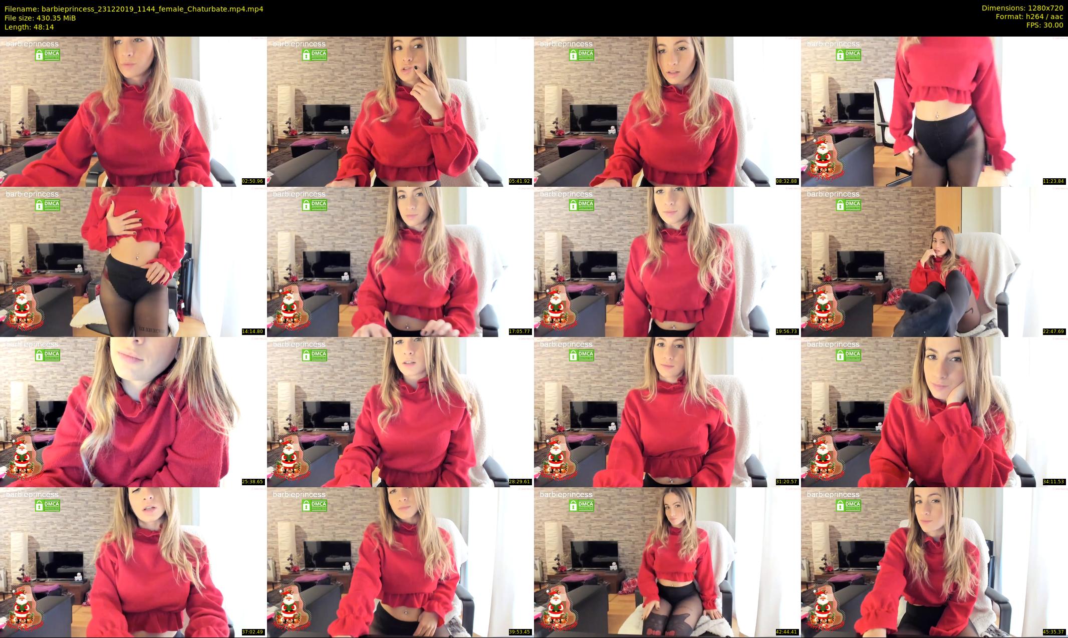 barbieprincess — 49 minute Chaturbate female cam show recording, 720p, Dec 23, 2019