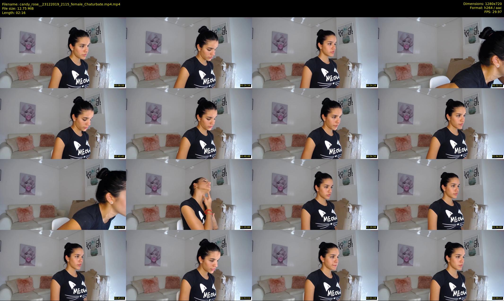 candy_rose_ — 3 minute Chaturbate female cam show recording, 720p, Dec 23, 2019