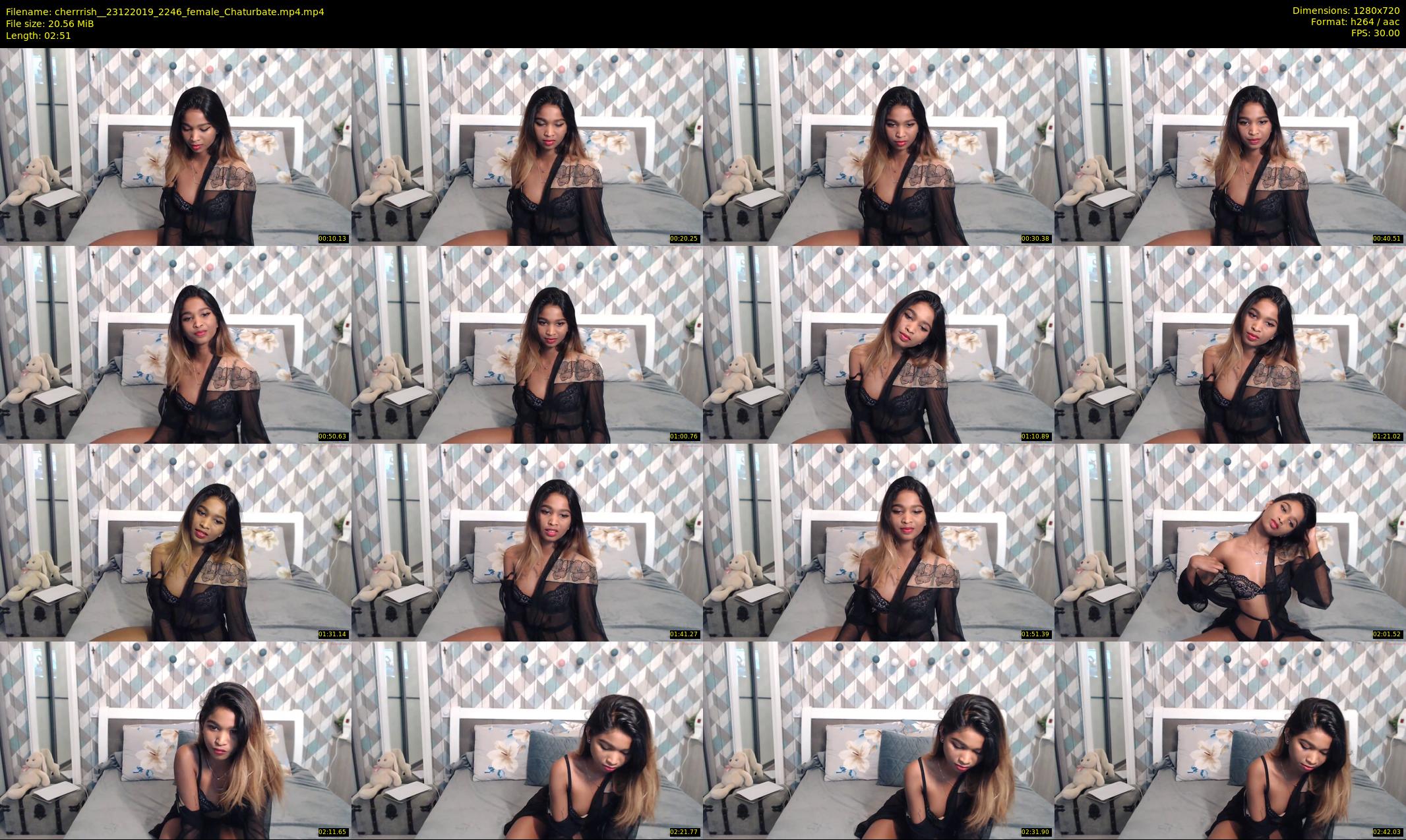 cherrrish_ — 3 minute Chaturbate female cam show recording, 720p, Dec 23, 2019