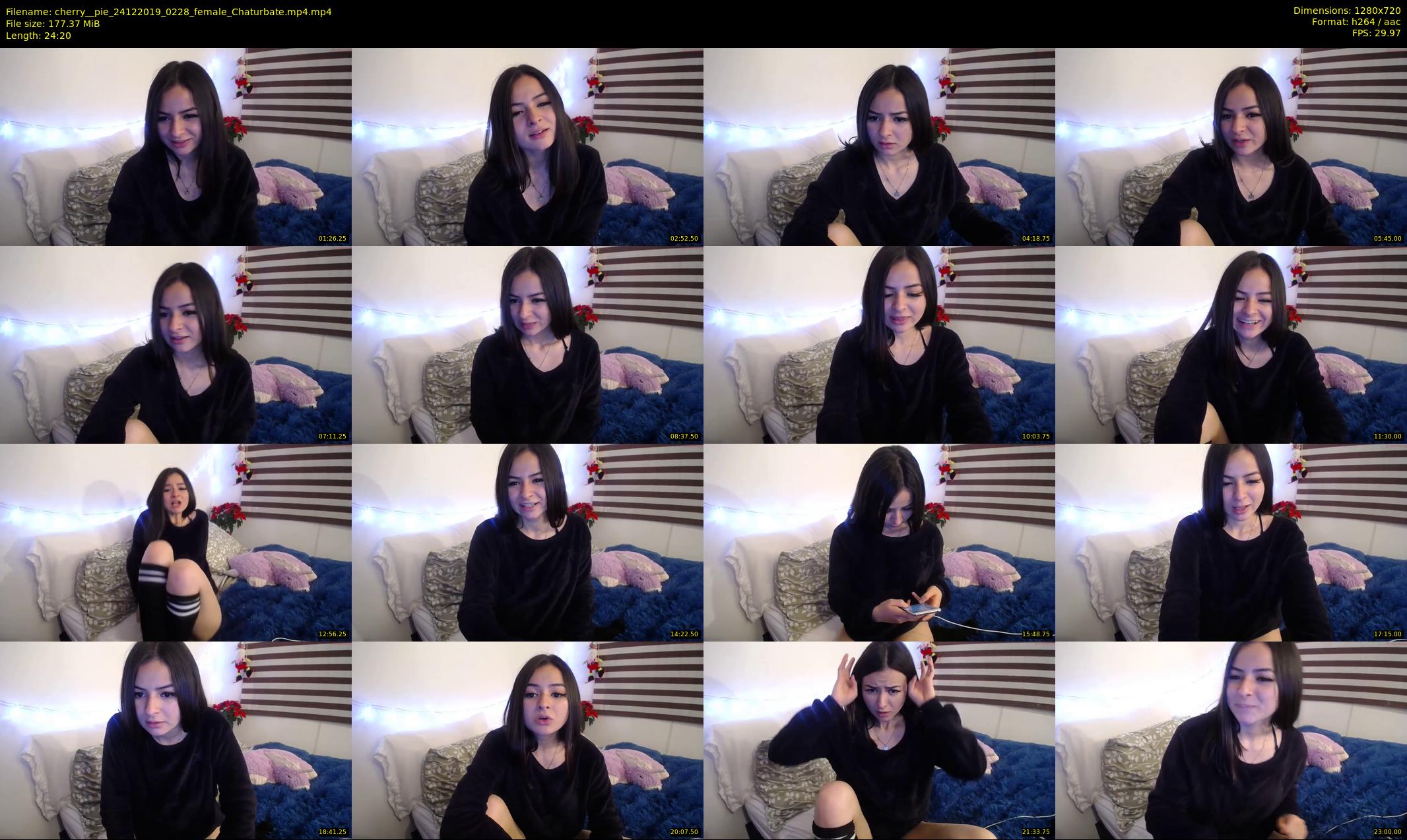 cherry__pie — 25 minute Chaturbate female cam show recording, 720p, Dec 24, 2019