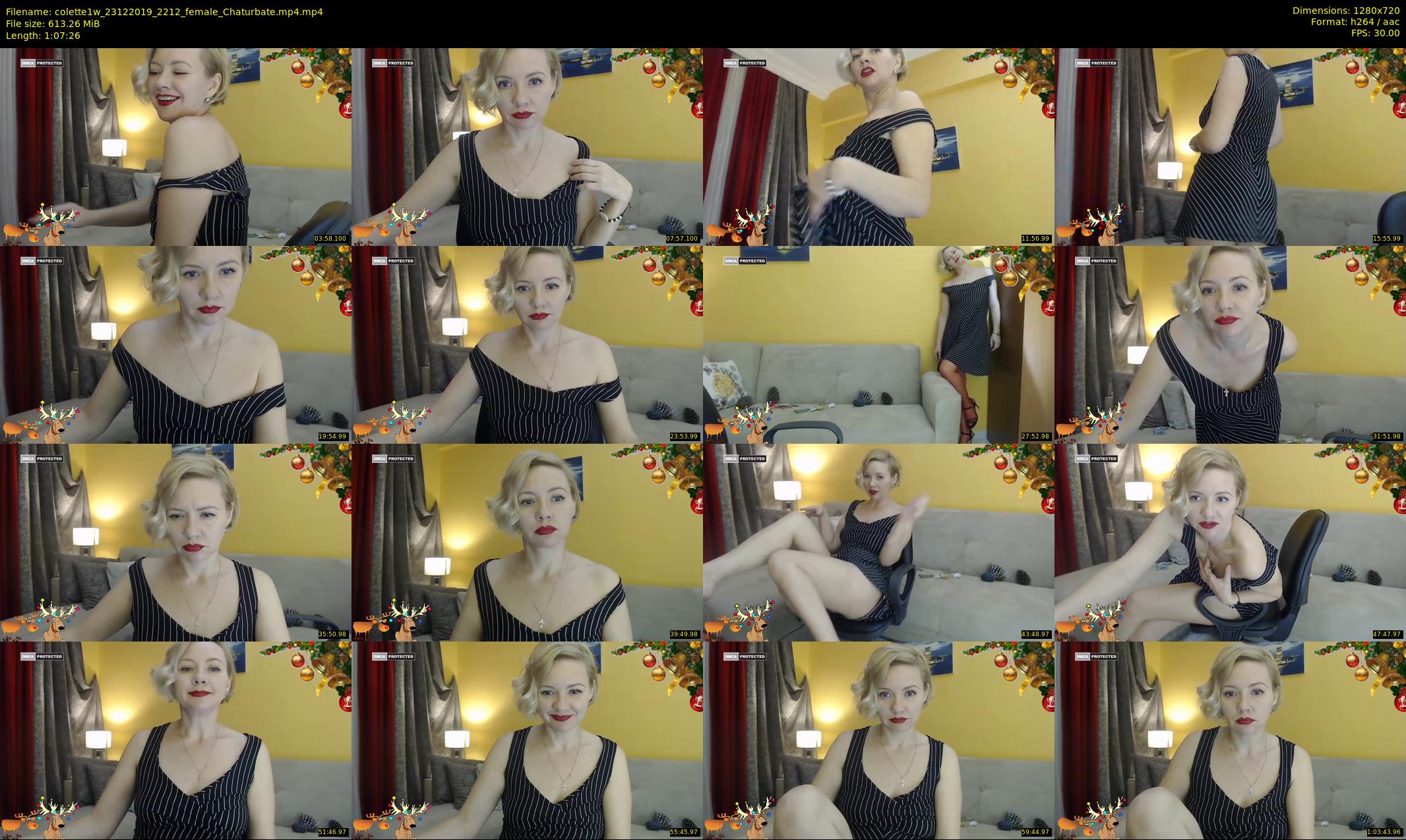 colette1w — 68 minute Chaturbate female cam show recording, 720p, Dec 23, 2019
