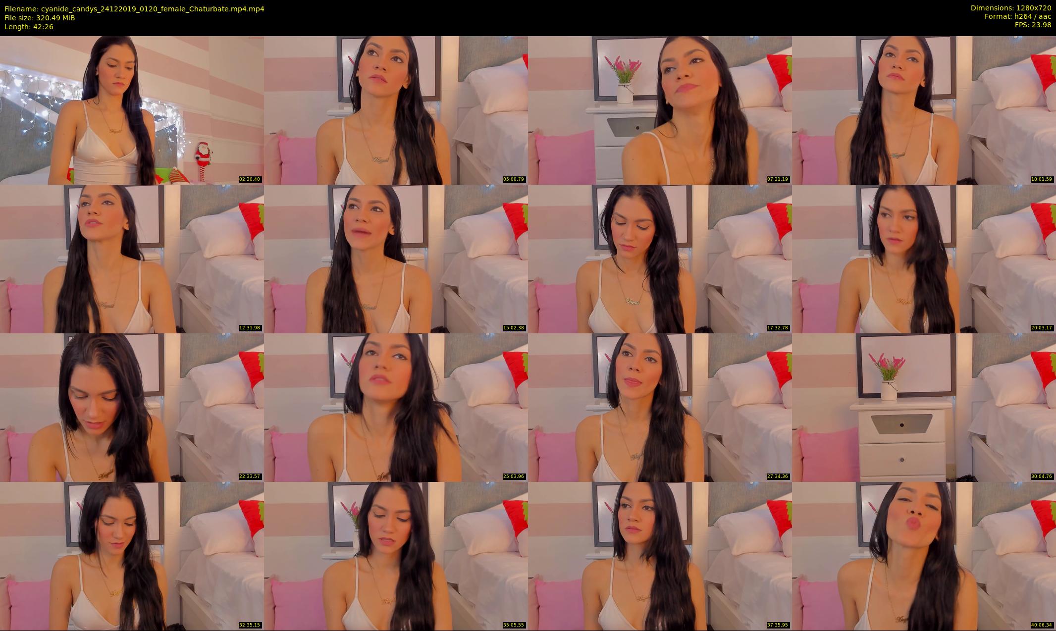 cyanide_candys — 43 minute Chaturbate female cam show recording, 720p, Dec 24, 2019