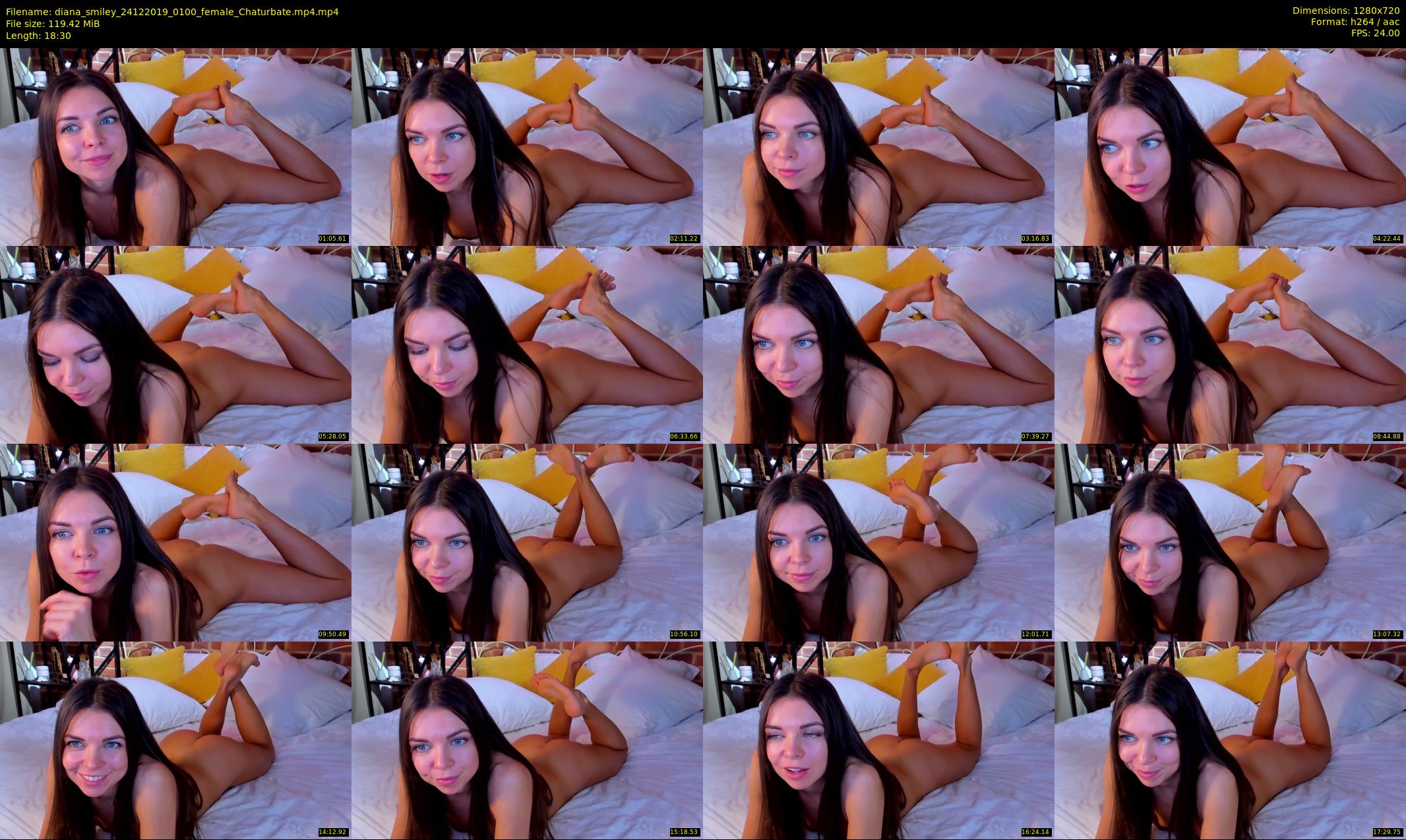 diana_smiley — 19 minute Chaturbate female cam show recording, 720p, Dec 24, 2019