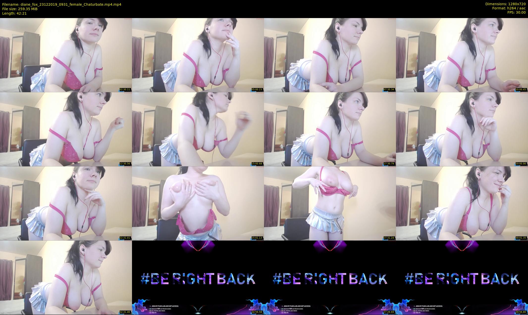 diane_fox — 43 minute Chaturbate female cam show recording, 720p, Dec 23, 2019