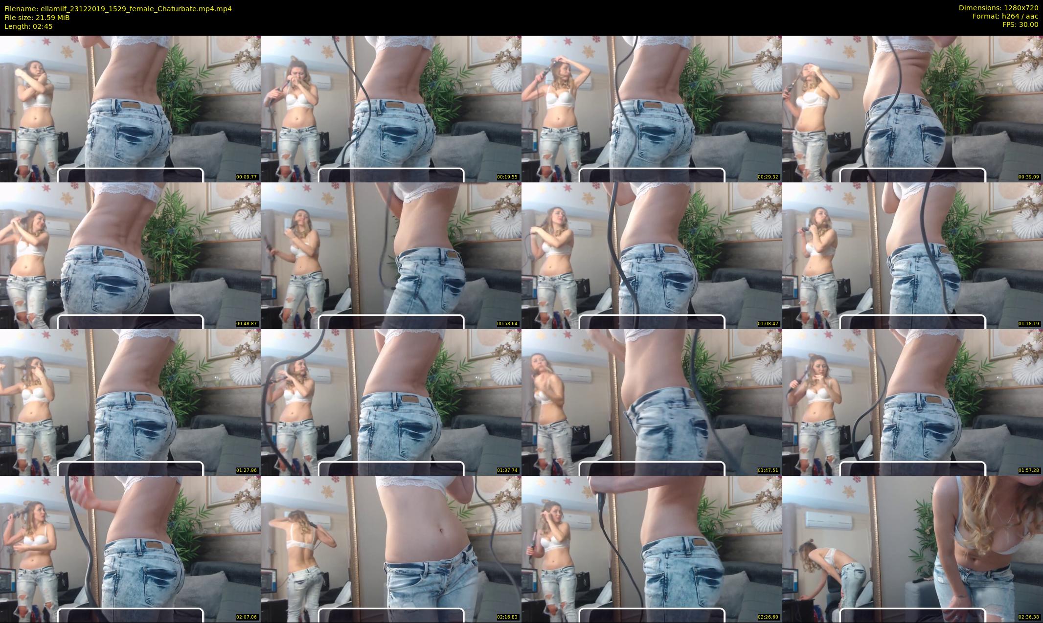 ellamilf — 3 minute Chaturbate female cam show recording, 720p, Dec 23, 2019