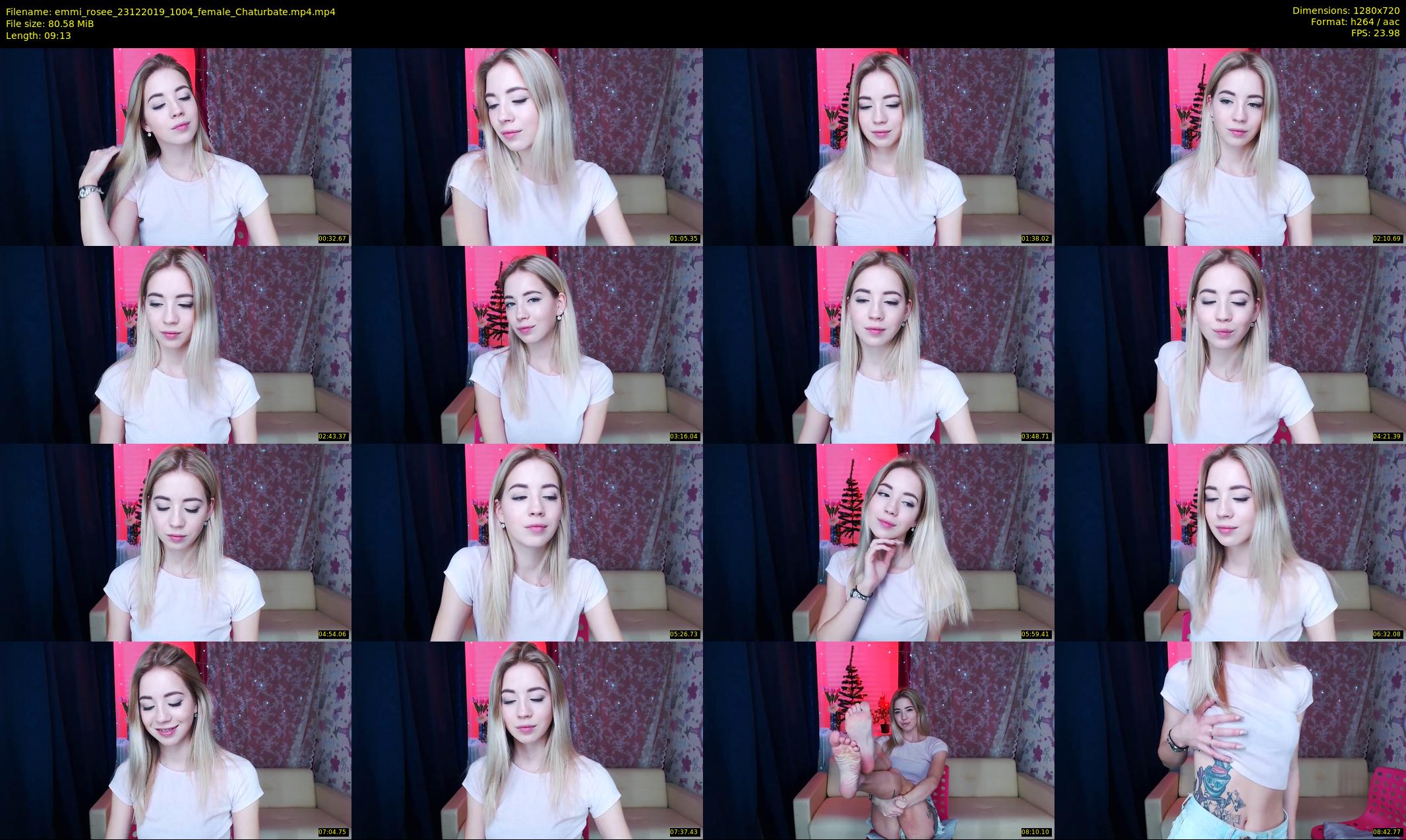 emmi_rosee — 10 minute Chaturbate female cam show recording, 720p, Dec 23, 2019