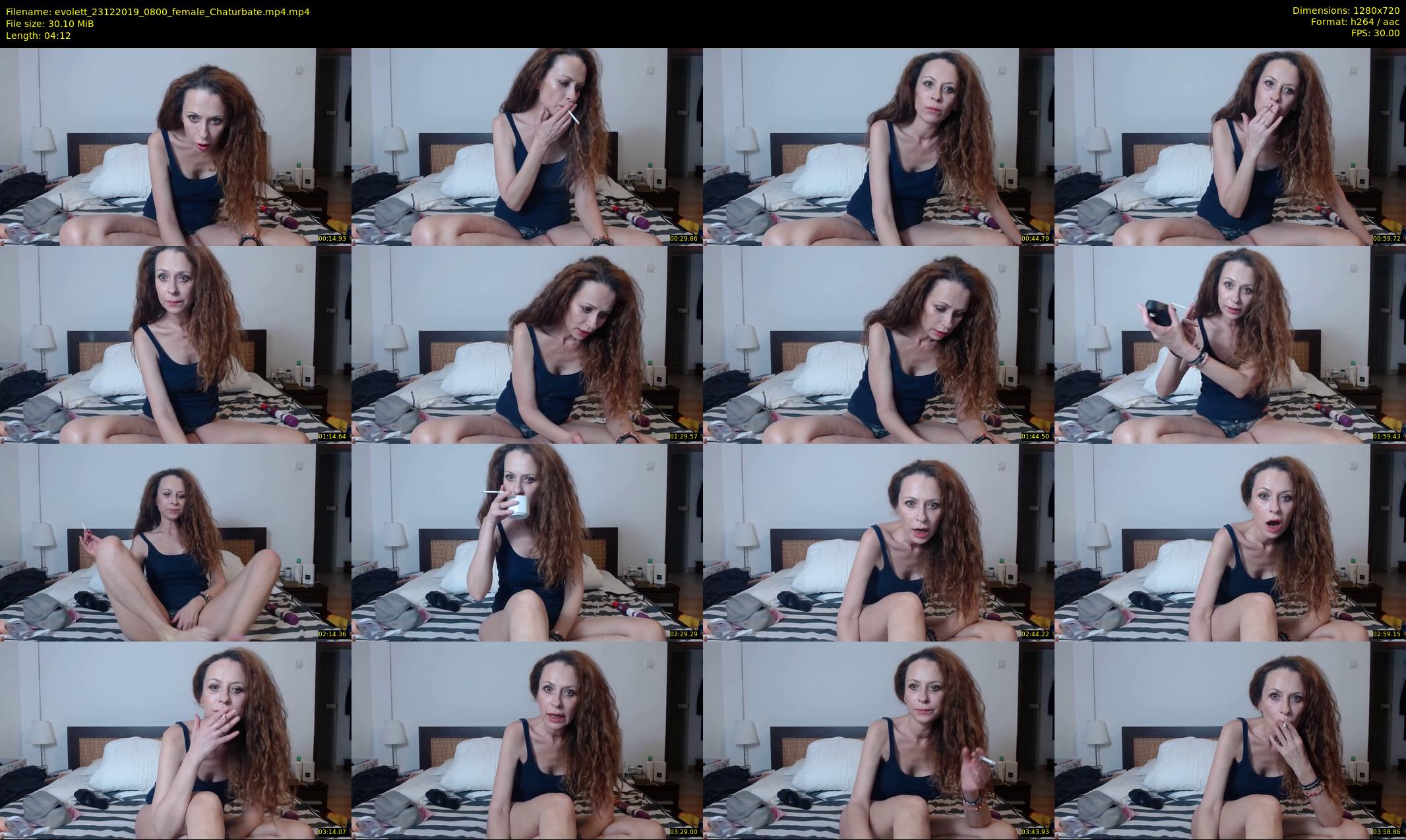 evolett — 5 minute Chaturbate female cam show recording, 720p, Dec 23, 2019