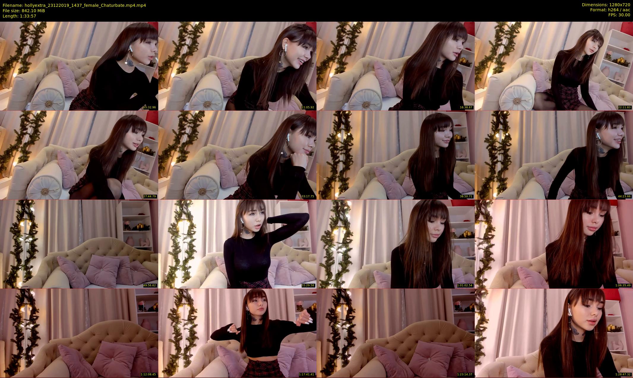 hollyextra — 94 minute Chaturbate female cam show recording, 720p, Dec 23, 2019