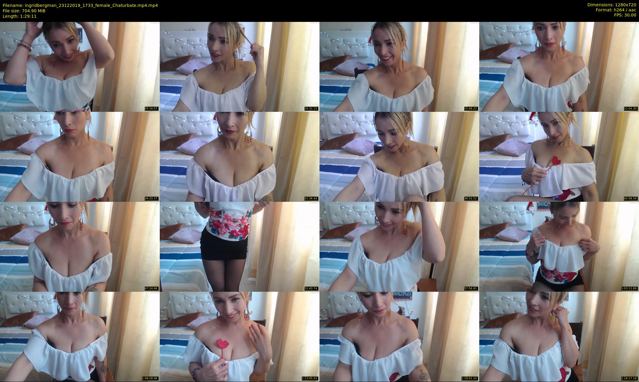 ingridbergman — 90 minute Chaturbate female cam show recording, 720p, Dec 23, 2019