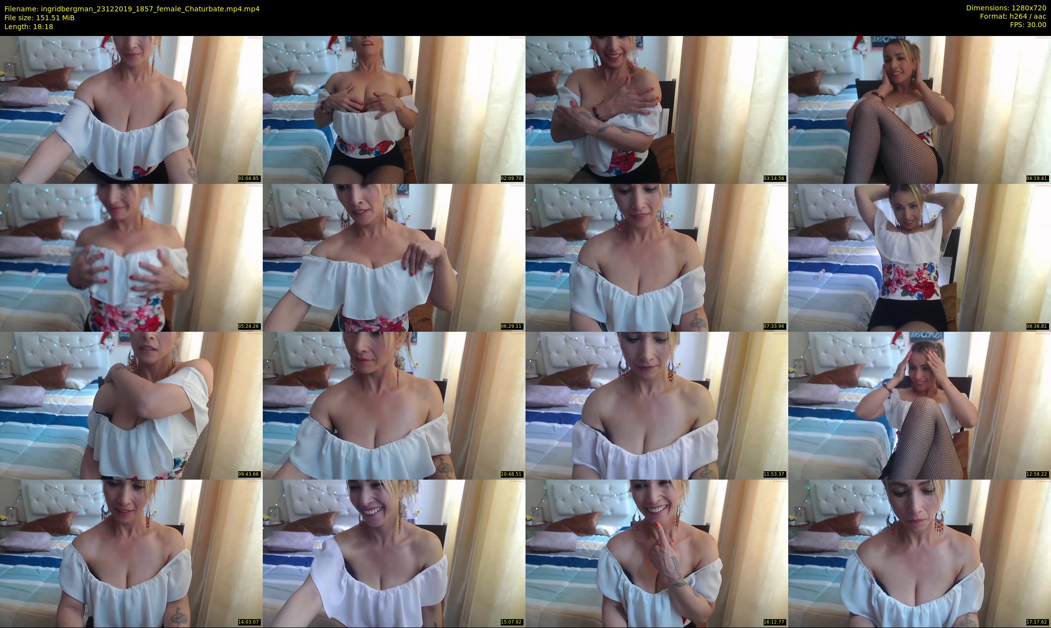 ingridbergman — 19 minute Chaturbate female cam show recording, 720p, Dec 23, 2019