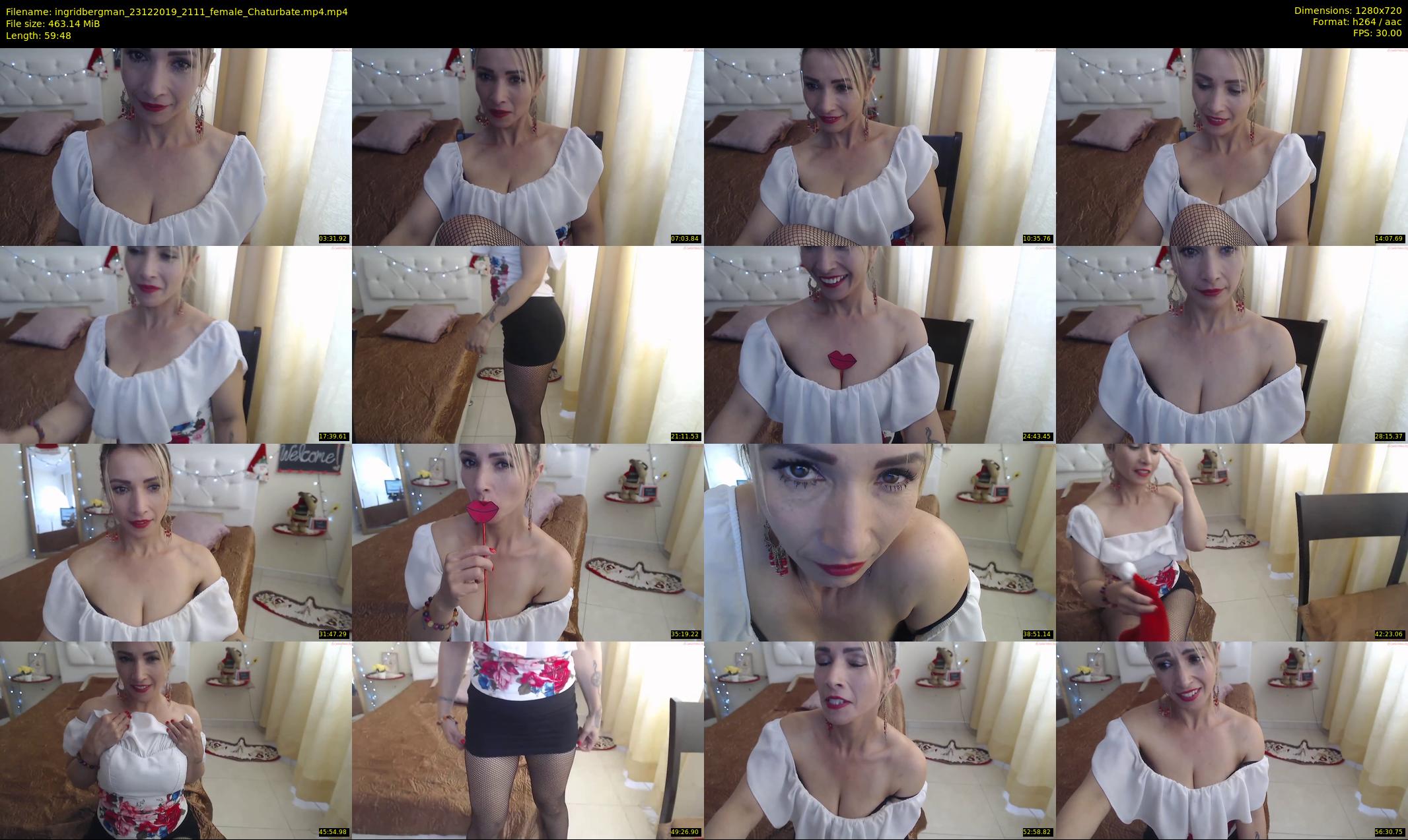 ingridbergman — 60 minute Chaturbate female cam show recording, 720p, Dec 23, 2019