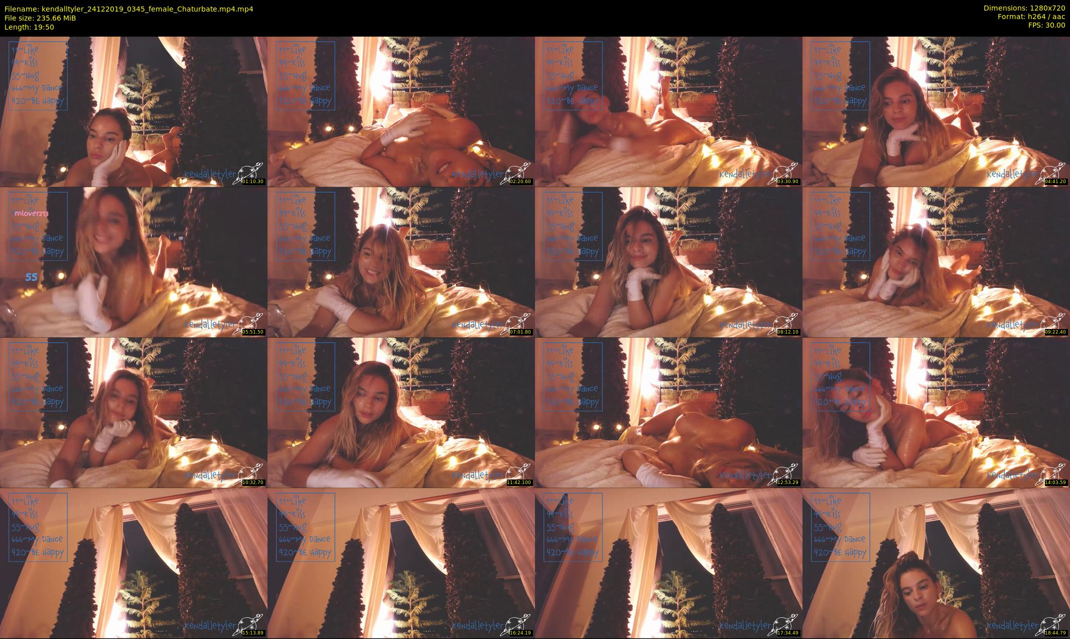 kendalltyler — 20 minute Chaturbate female cam show recording, 720p, Dec 24, 2019