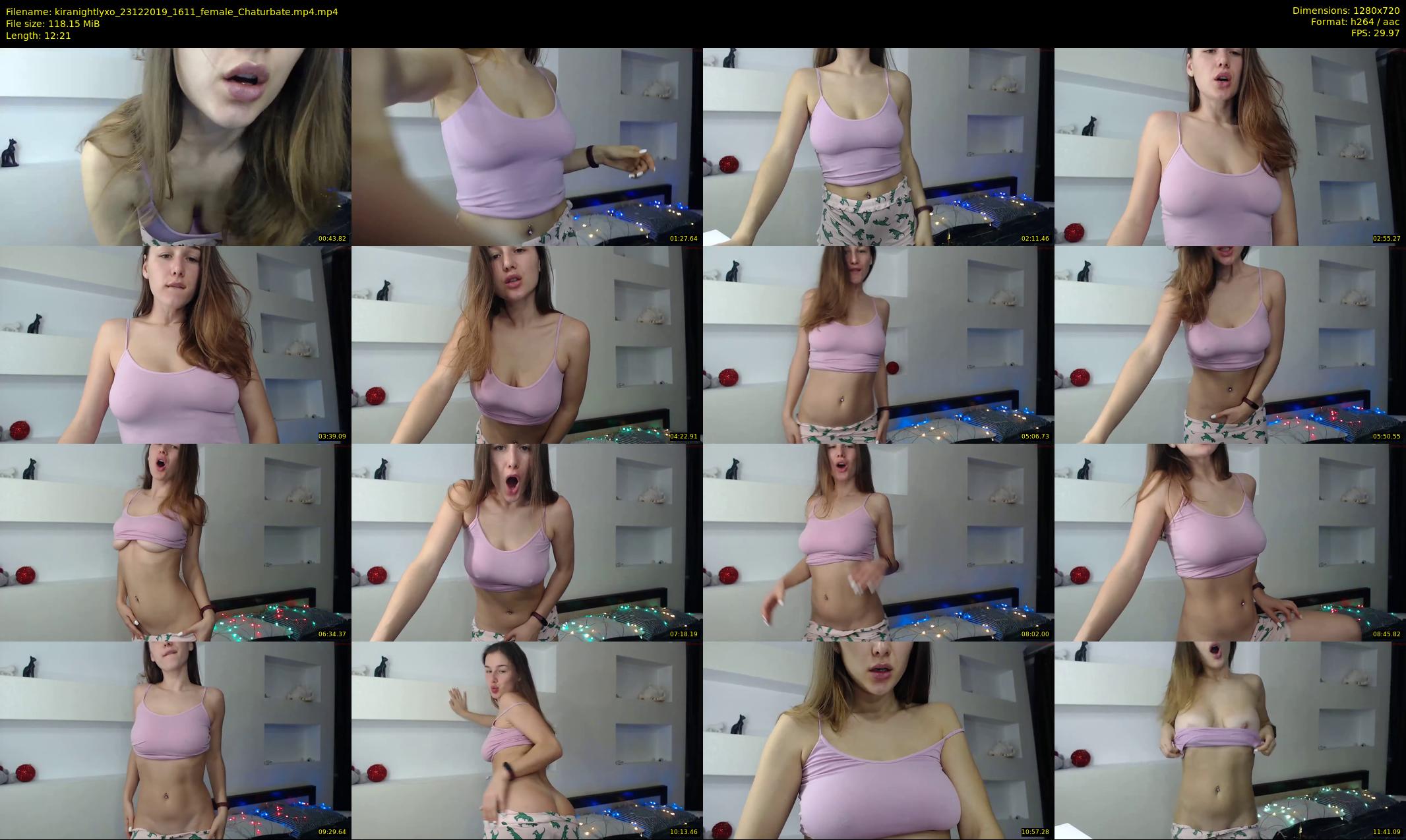 kiranightlyxo — 13 minute Chaturbate female cam show recording, 720p, Dec 23, 2019