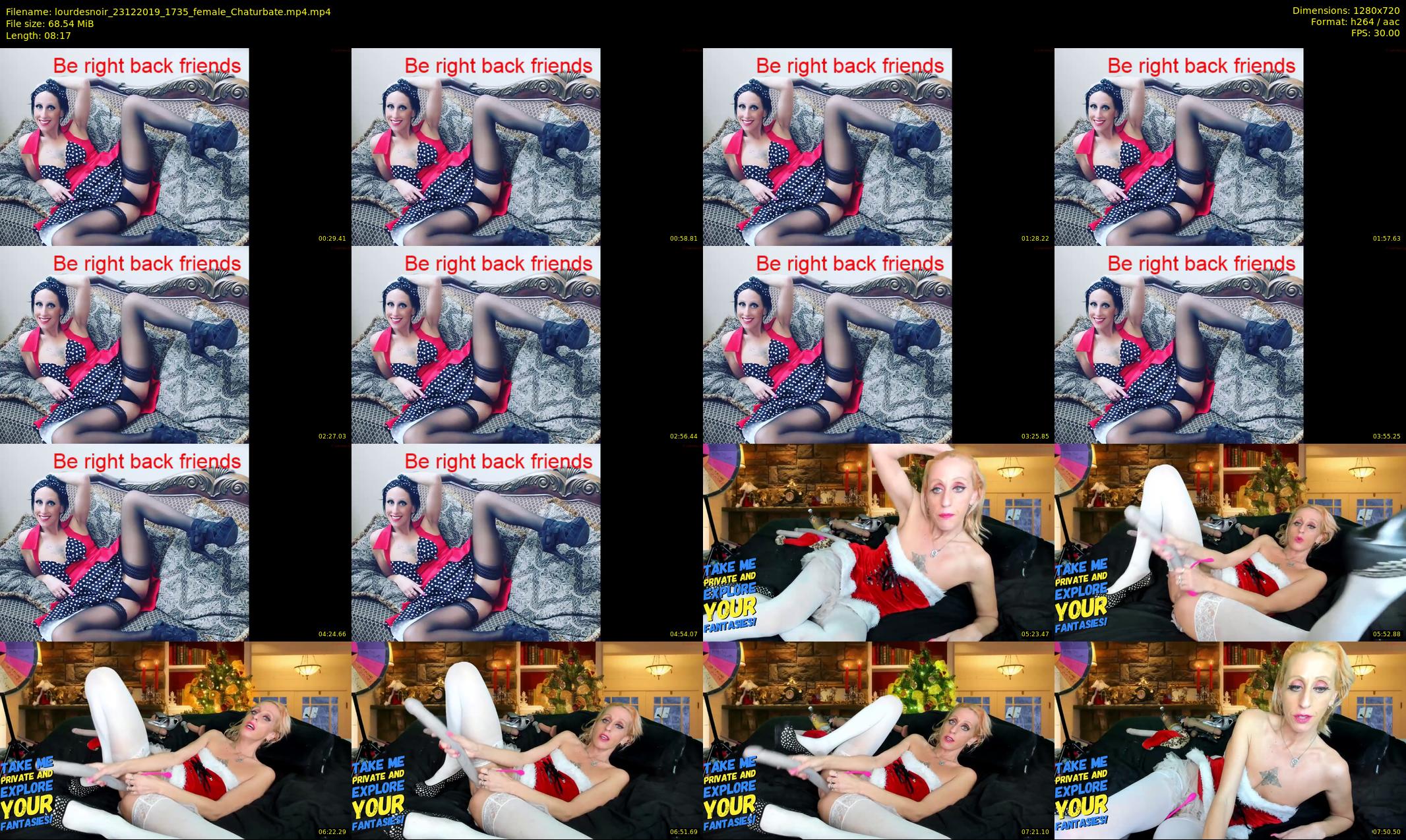 lourdesnoir — 9 minute Chaturbate female cam show recording, 720p, Dec 23, 2019