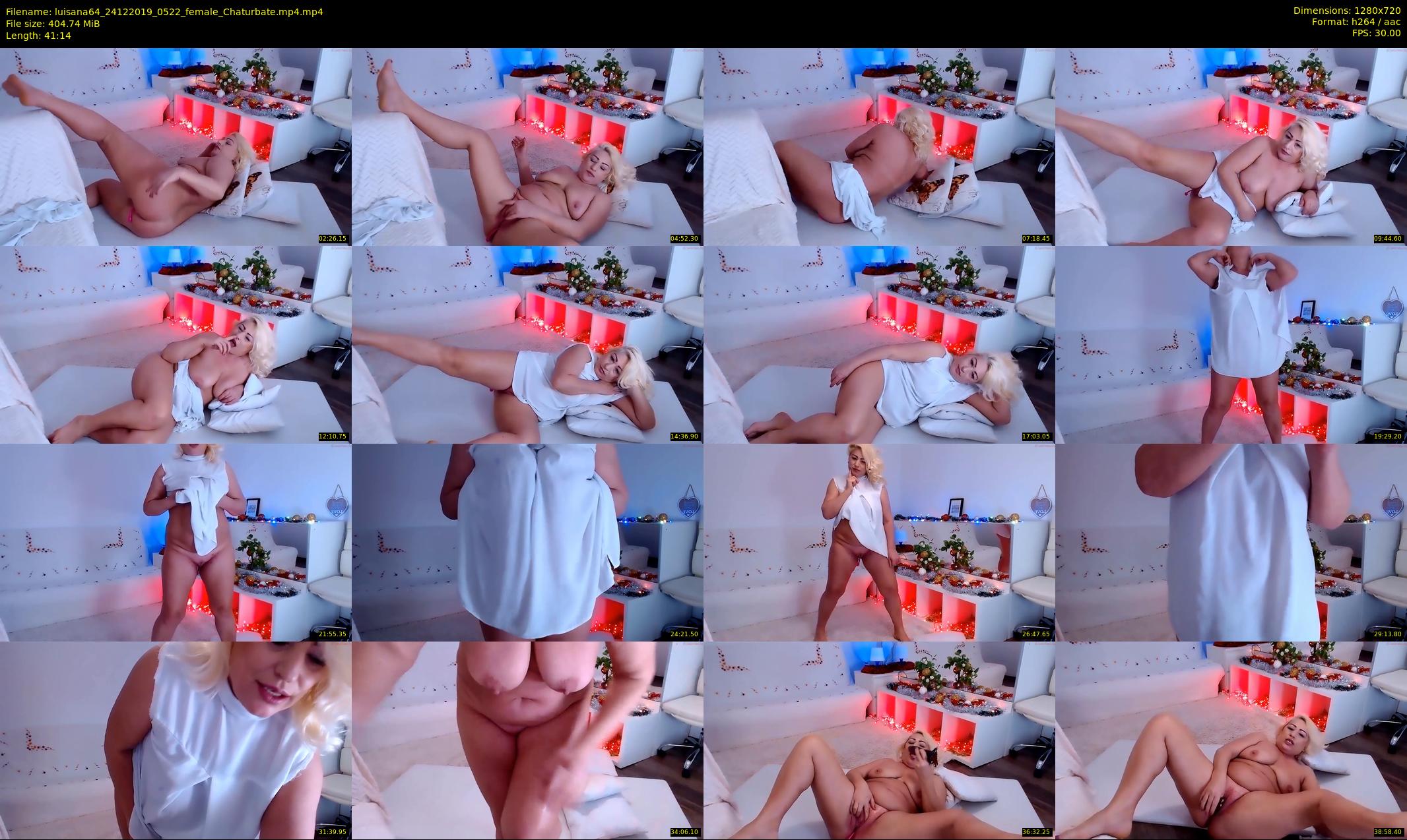 luisana64 — 42 minute Chaturbate female cam show recording, 720p, Dec 24, 2019