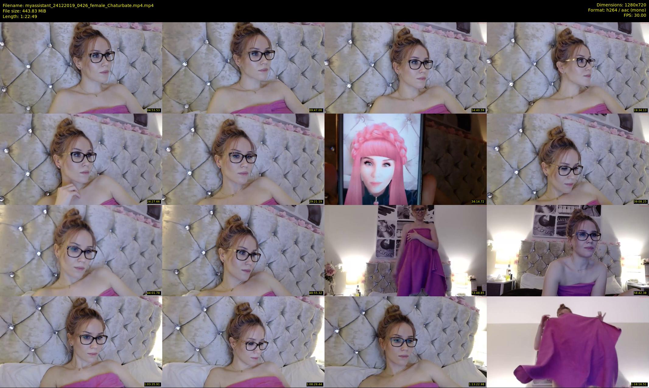myassistant — 83 minute Chaturbate female cam show recording, 720p, Dec 24, 2019