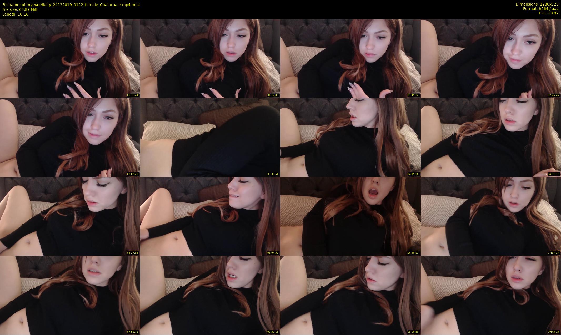 ohmysweetkitty — 11 minute Chaturbate female cam show recording, 720p, Dec 24, 2019