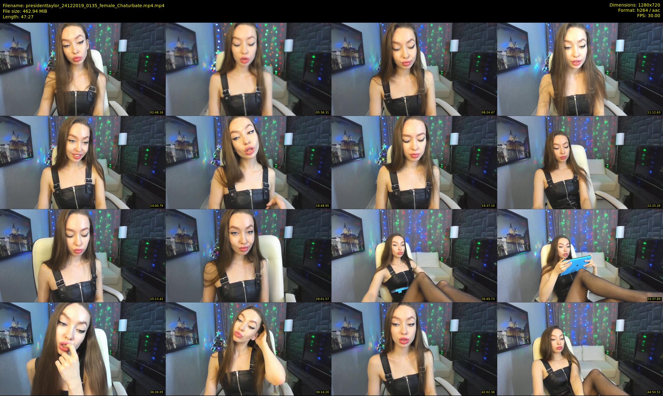 presidenttaylor — 48 minute Chaturbate female cam show recording, 720p, Dec 24, 2019