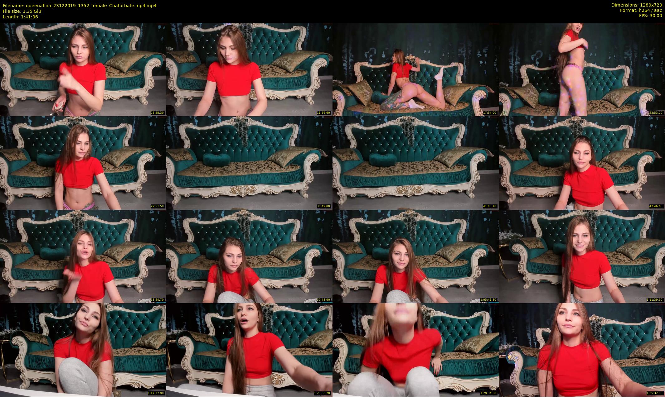 queenafina — 102 minute Chaturbate female cam show recording, 720p, Dec 23, 2019