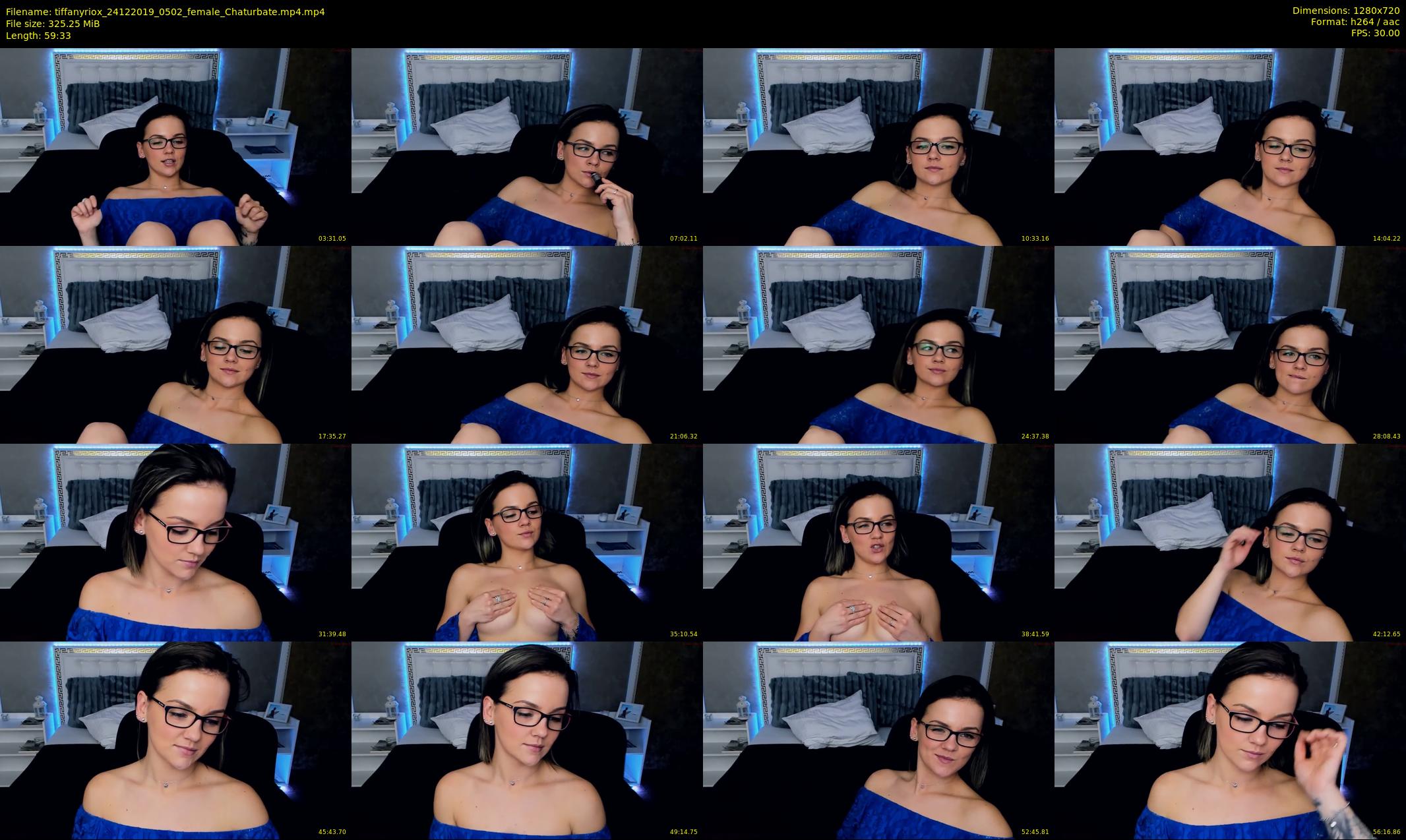 tiffanyriox — 60 minute Chaturbate female cam show recording, 720p, Dec 24, 2019