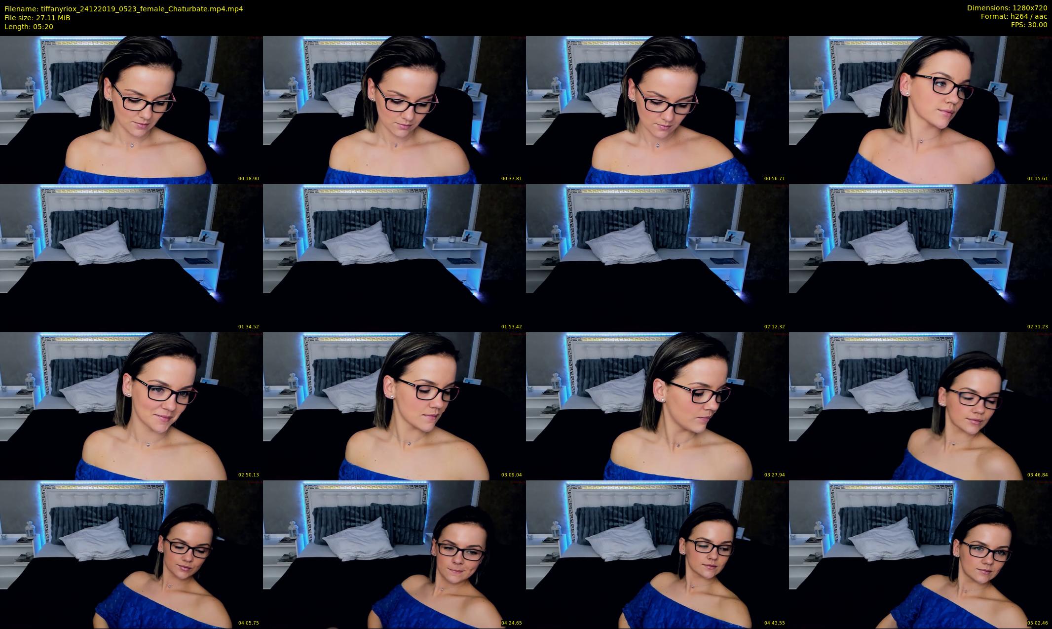 tiffanyriox — 6 minute Chaturbate female cam show recording, 720p, Dec 24, 2019
