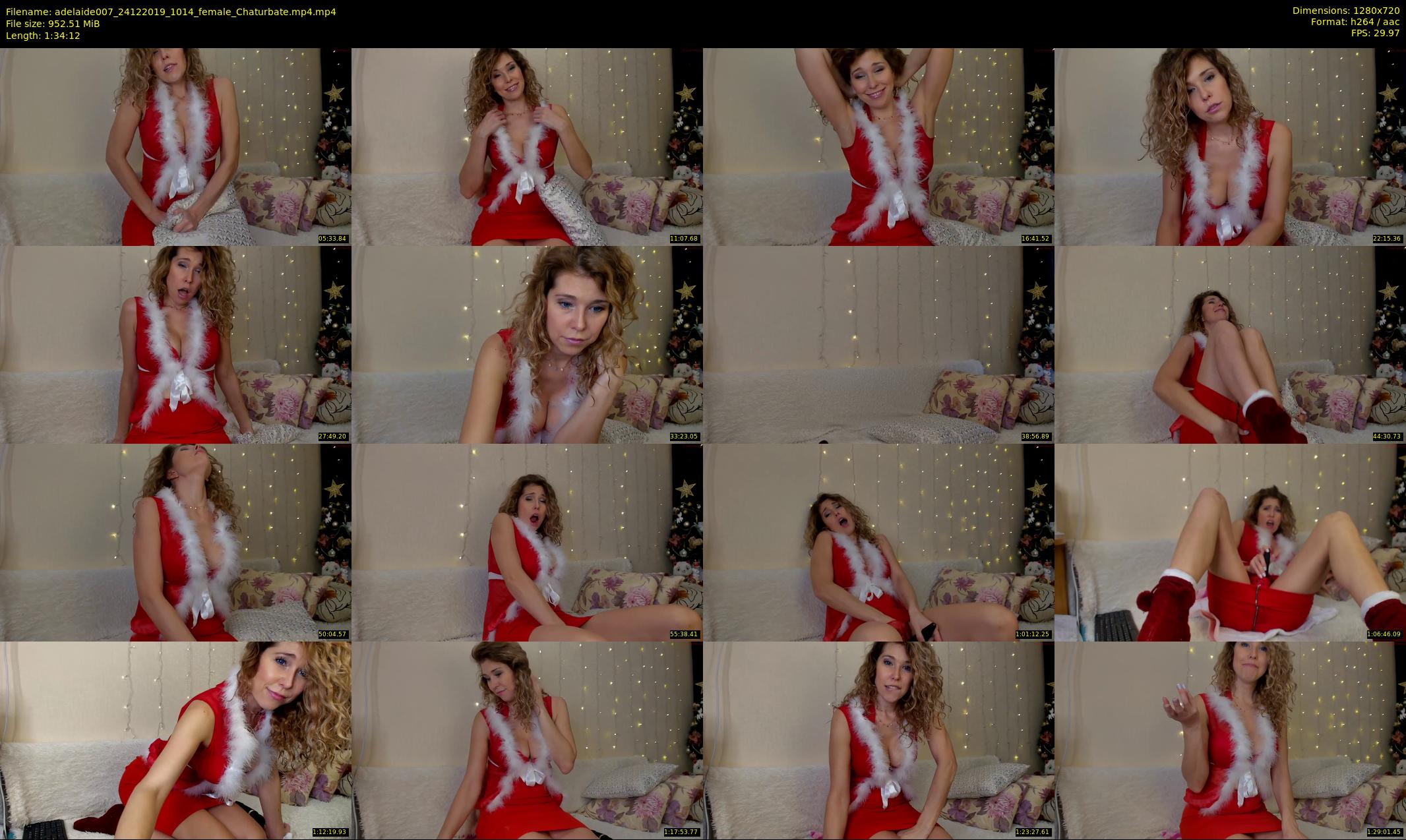 adelaide007 — 95 minute Chaturbate female cam show recording, 720p, Dec 24, 2019