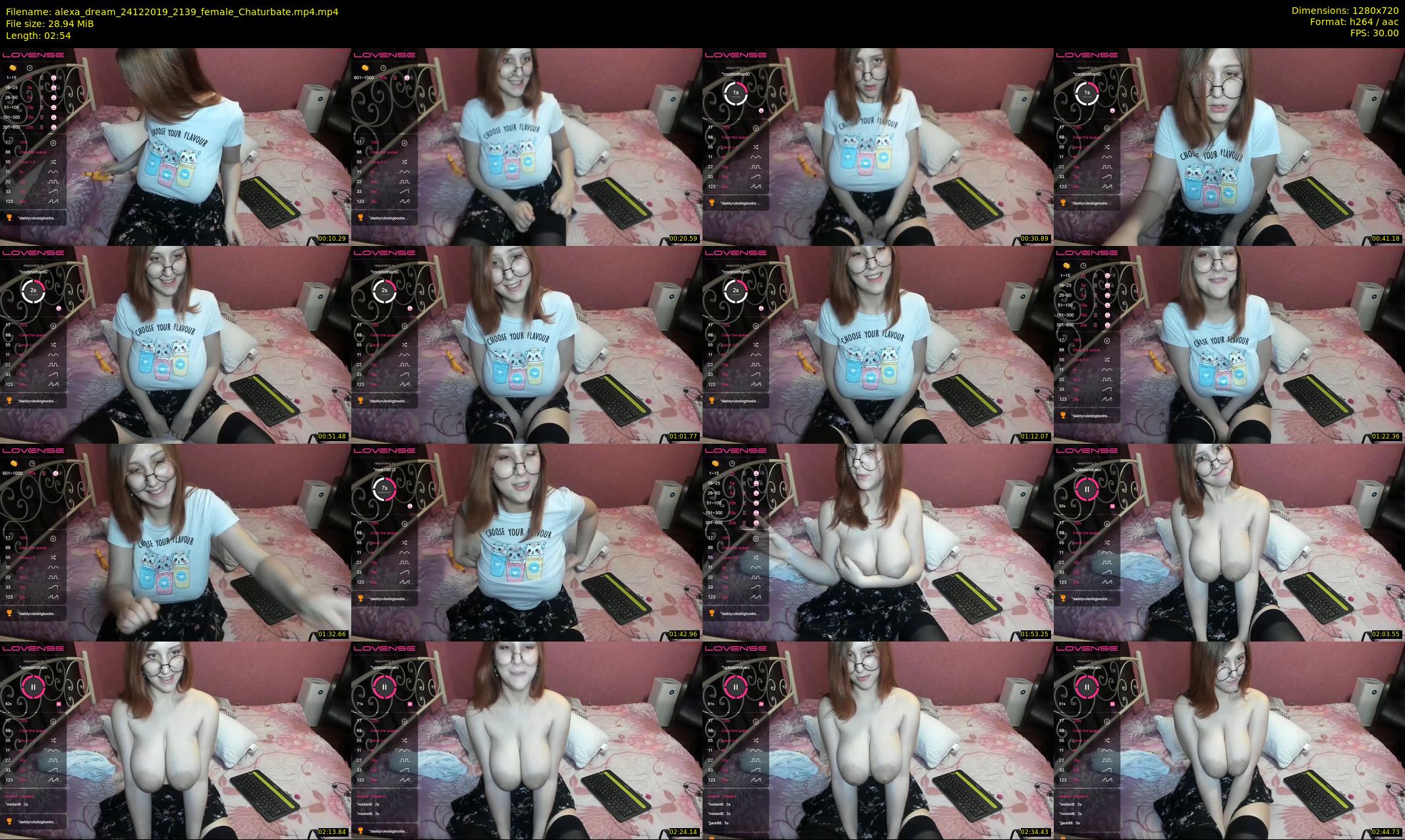 alexa_dream — 3 minute Chaturbate female cam show recording, 720p, Dec 24, 2019