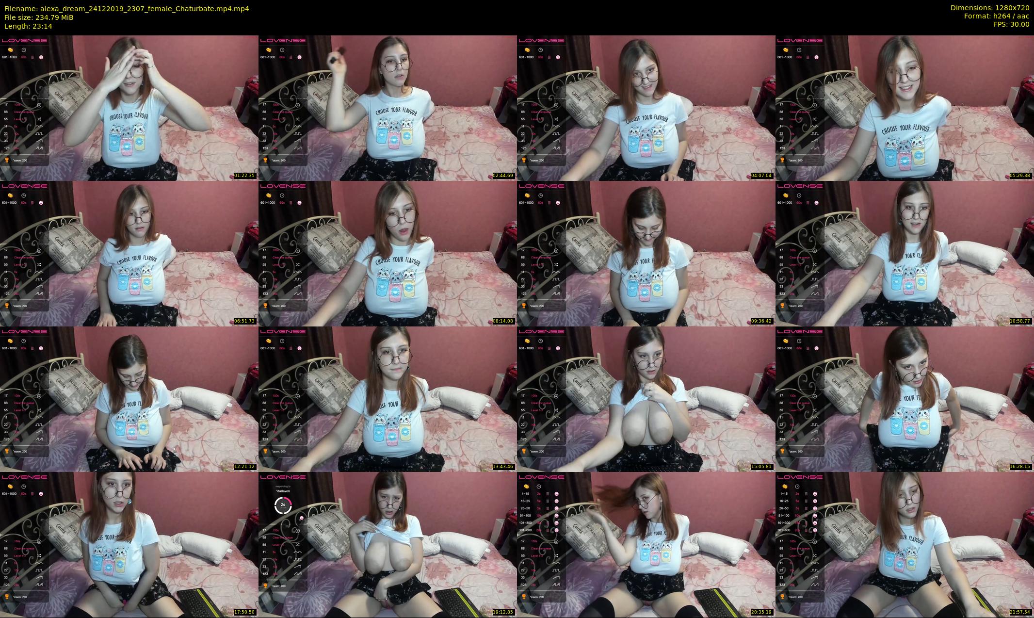 alexa_dream — 24 minute Chaturbate female cam show recording, 720p, Dec 24, 2019