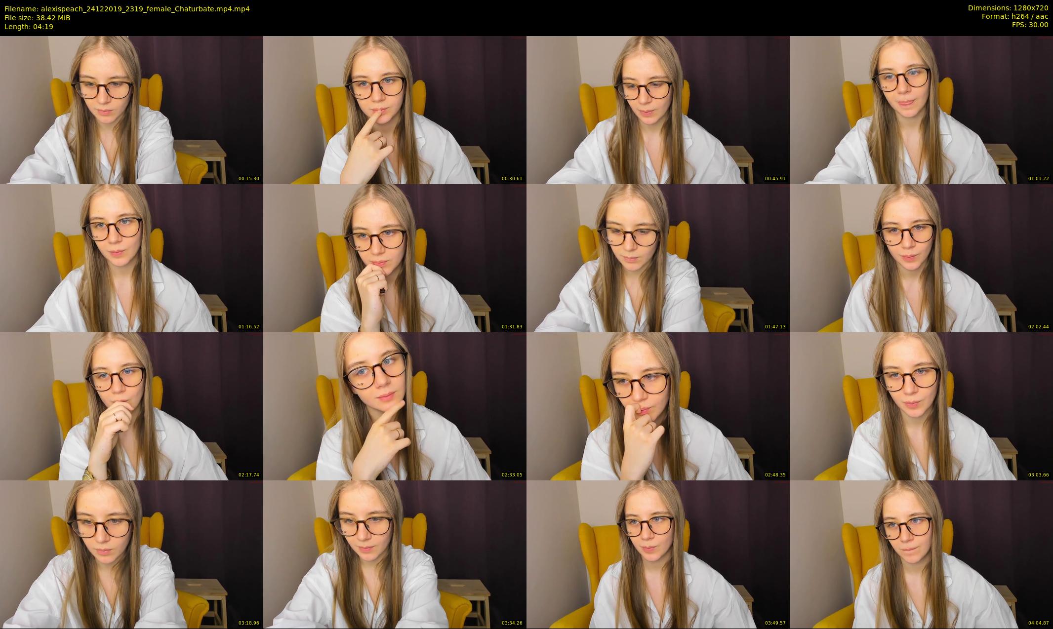 alexispeach — 5 minute Chaturbate female cam show recording, 720p, Dec 24, 2019